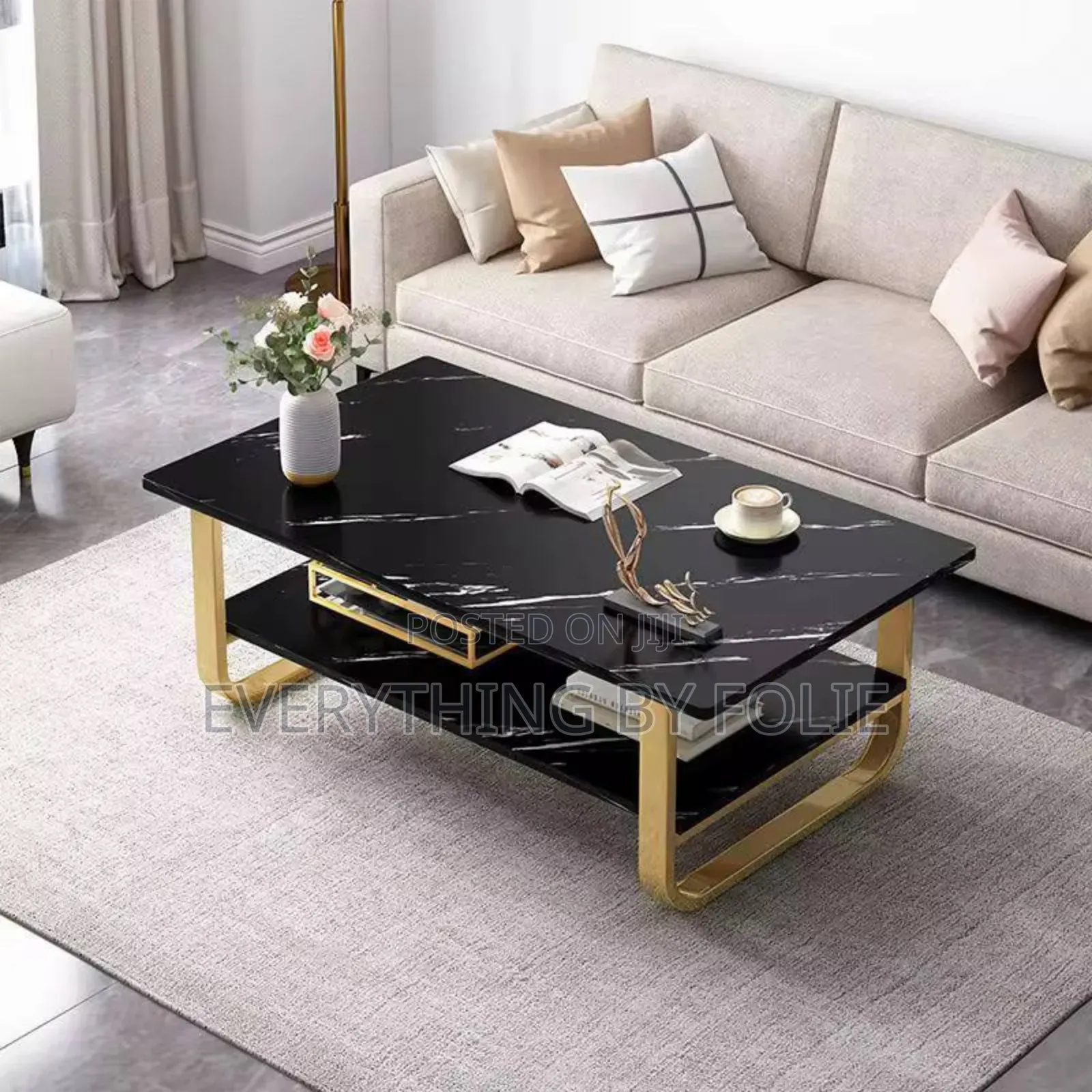 Top Quality 2-Tier Nordic Centre Table, 120cm