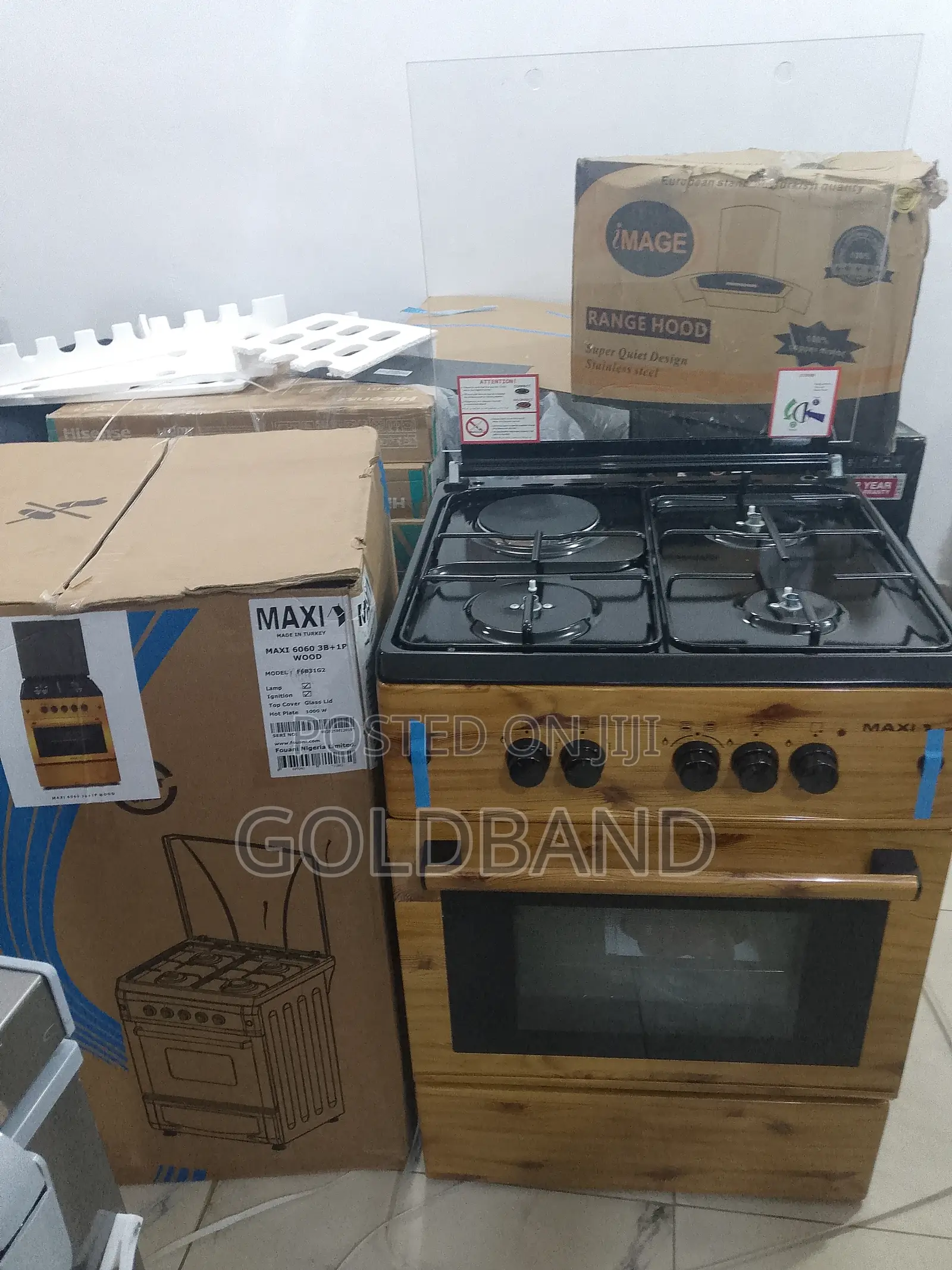Maxi 3+1 Gas Cooker With Wood – Stylish