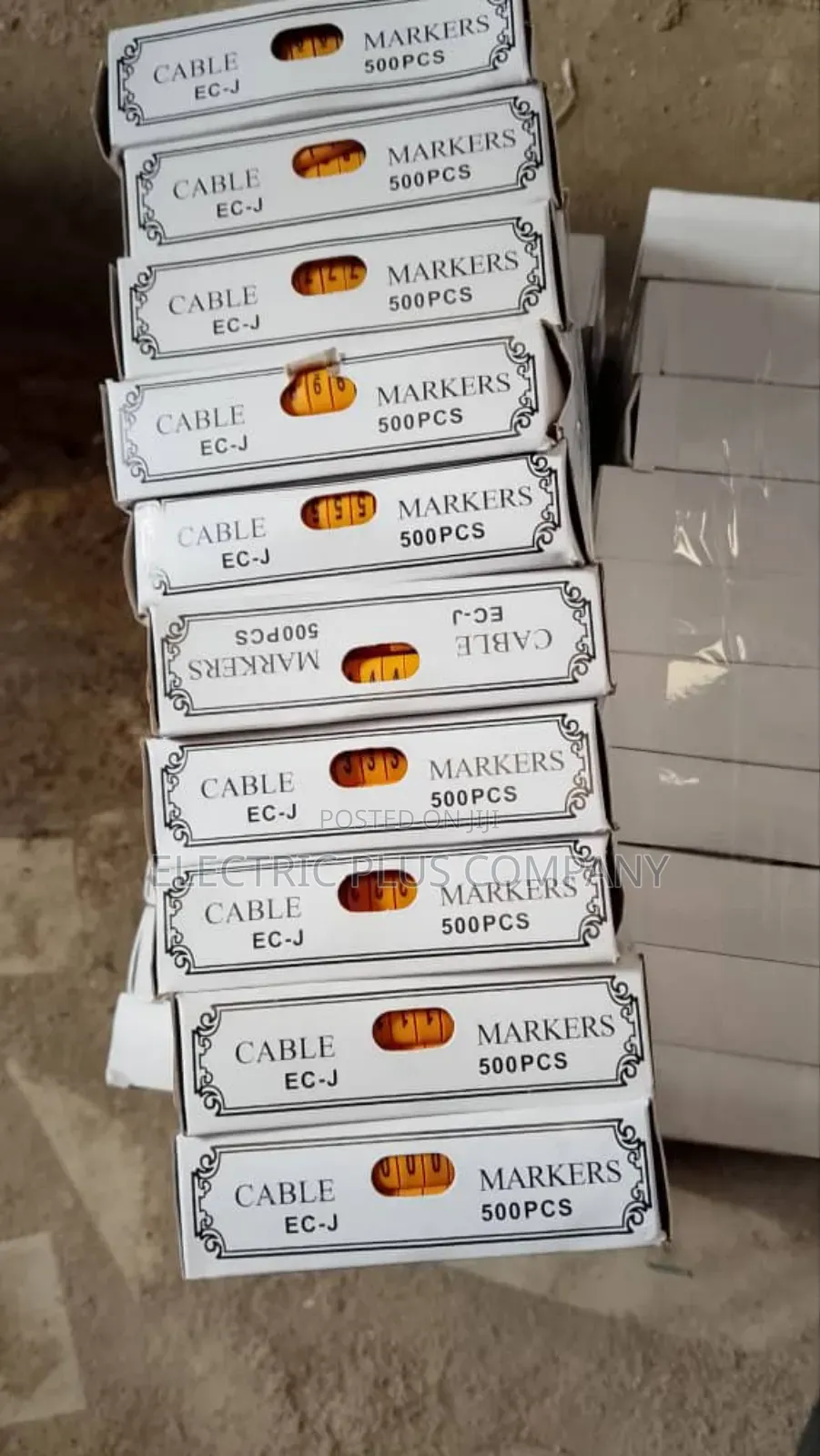 Cable Marker Ec Type Yellow Numbers Letters