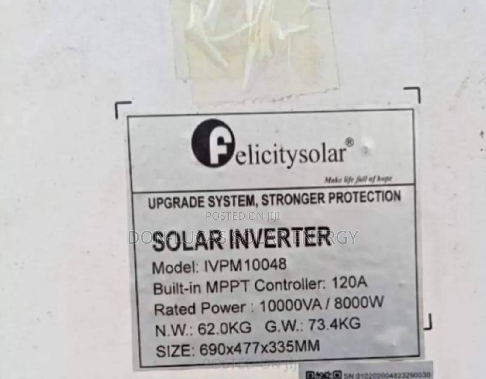 Felicity Inverter 10kva 48v Ivpm
