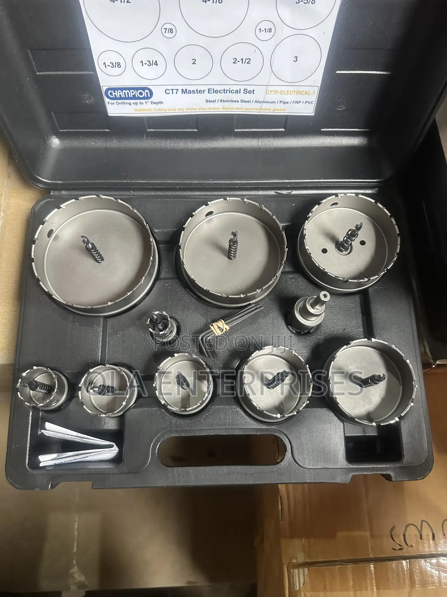 10-Piece Carbide-Tipped Hole Saw