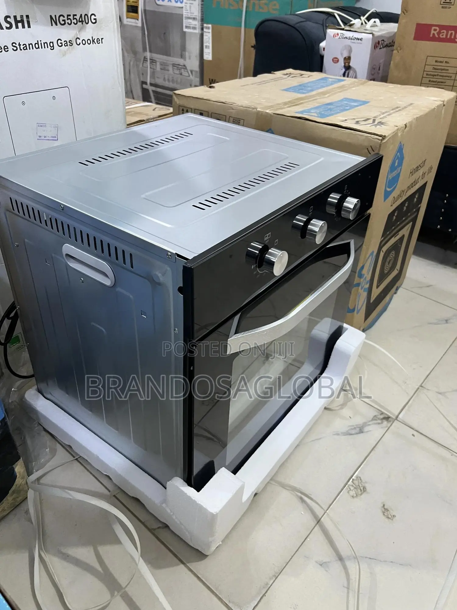 Homestar 60x60 Built in Electric Gas Oven Hsqmb60-Bk