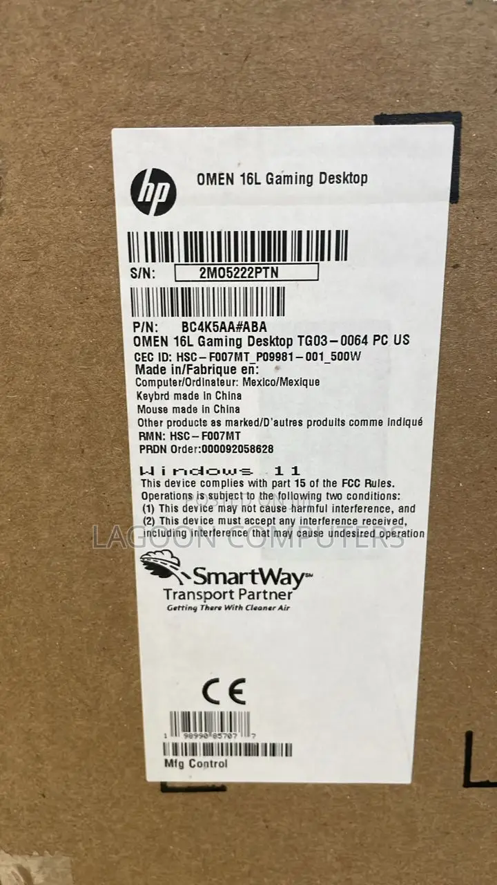 New HP Omen 30L GT13-0092 16GB Intel Core Ultra 7 SSD 1T