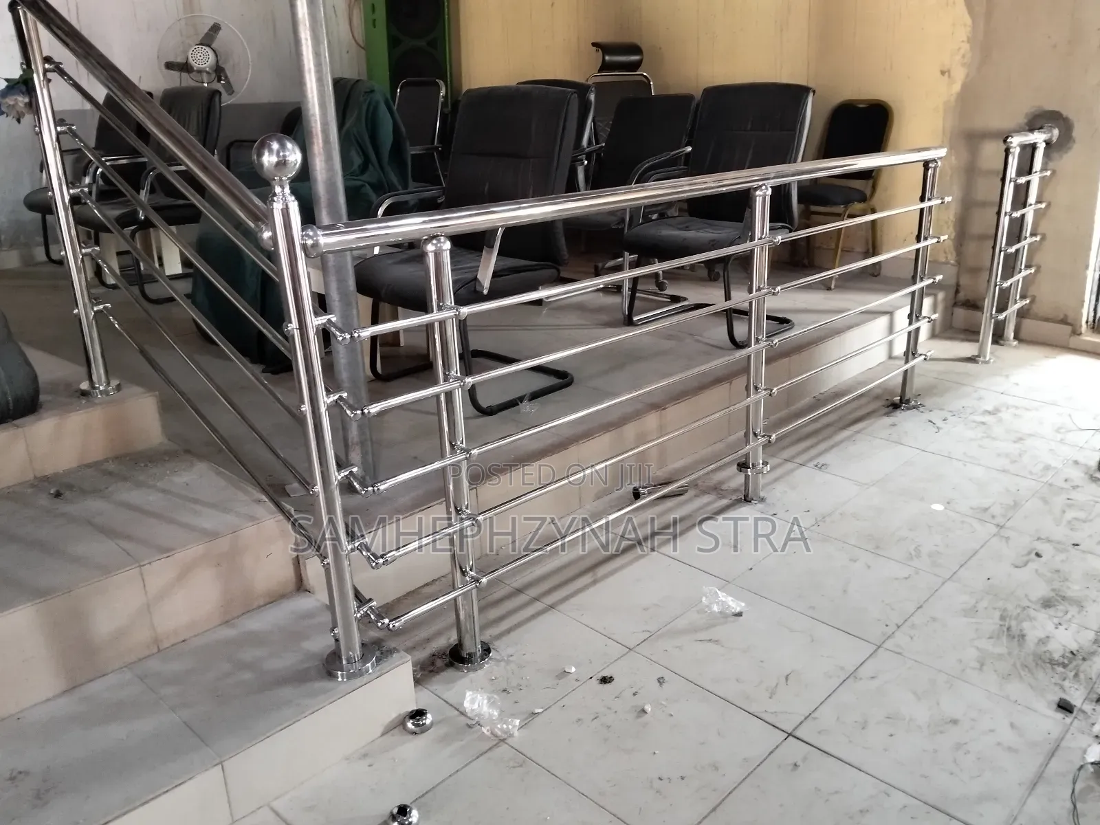 Stainless and Glass Stair Case