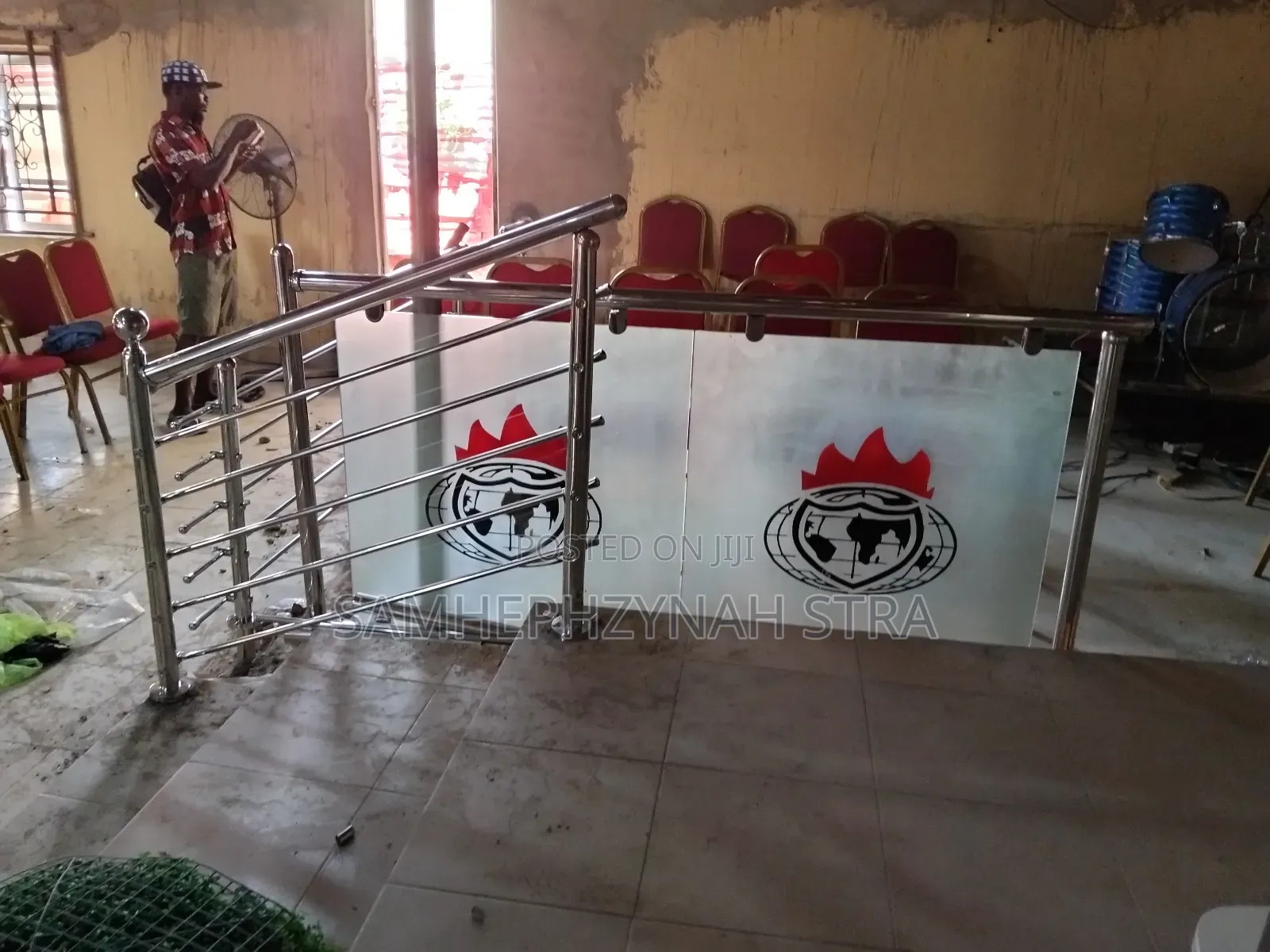 Stainless and Glass Stair Case