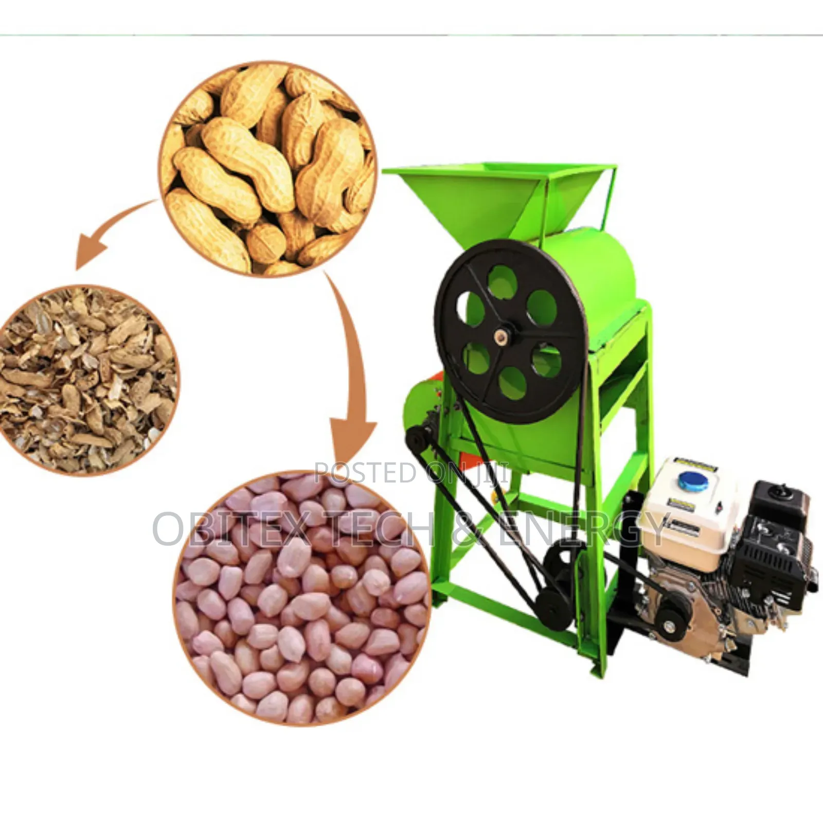 7.5hp Gasoline Peanut Sheller / Groundnut Decorticator Machine