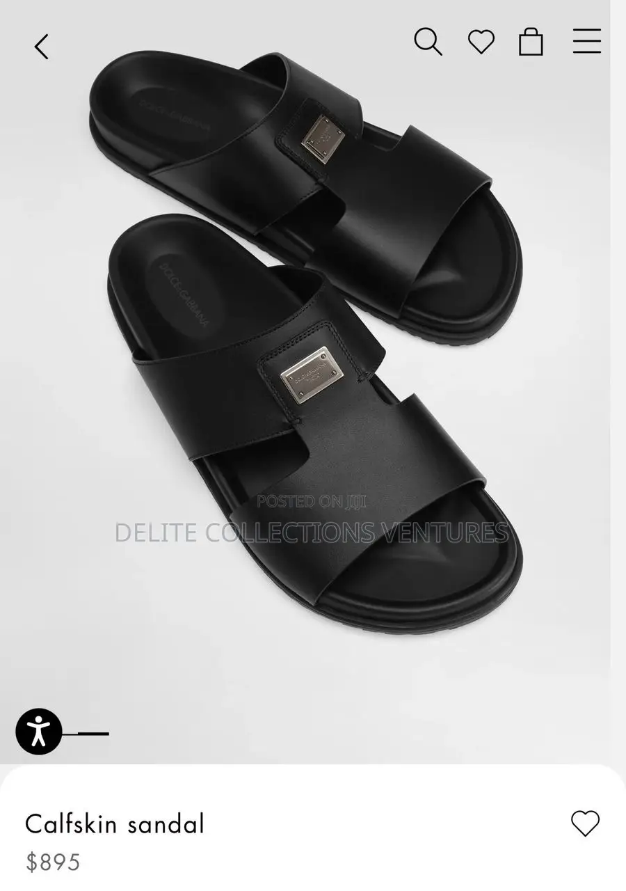 Dolce and Gabbana Calfskin Sandal. *Highest Quality*
