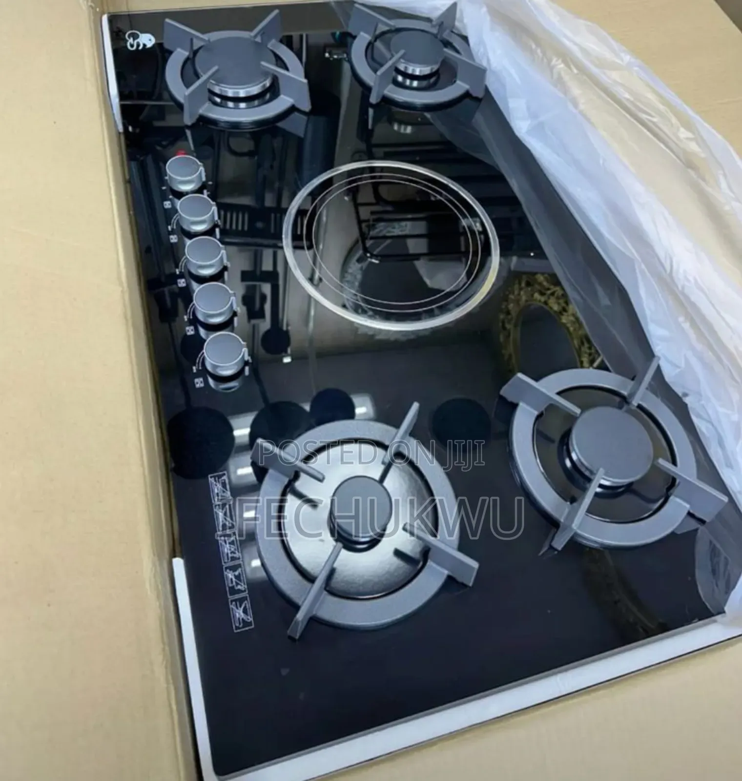 Original High Quality Gs Built-in 4+1 Gas Electric Hob 90cm Copper