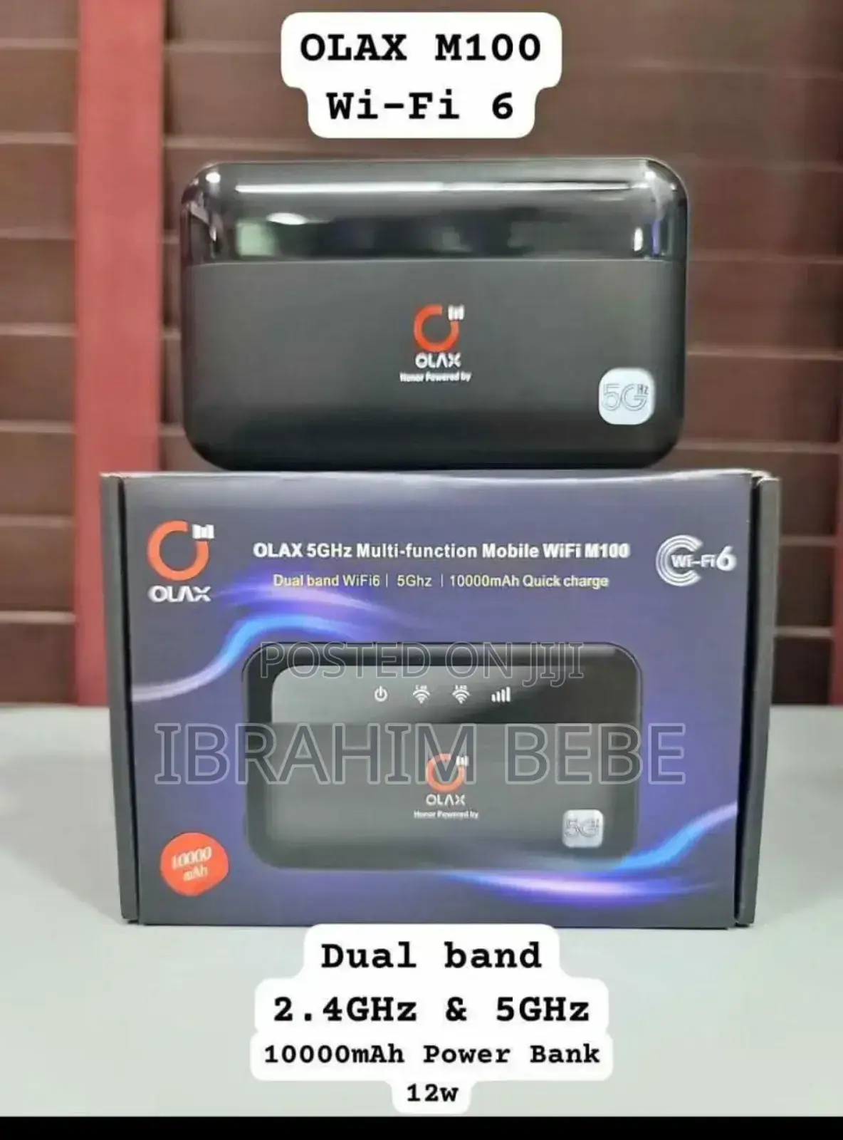 Olax 2 in 1 M100 10000mah Power Bank With Wfi 6 5g