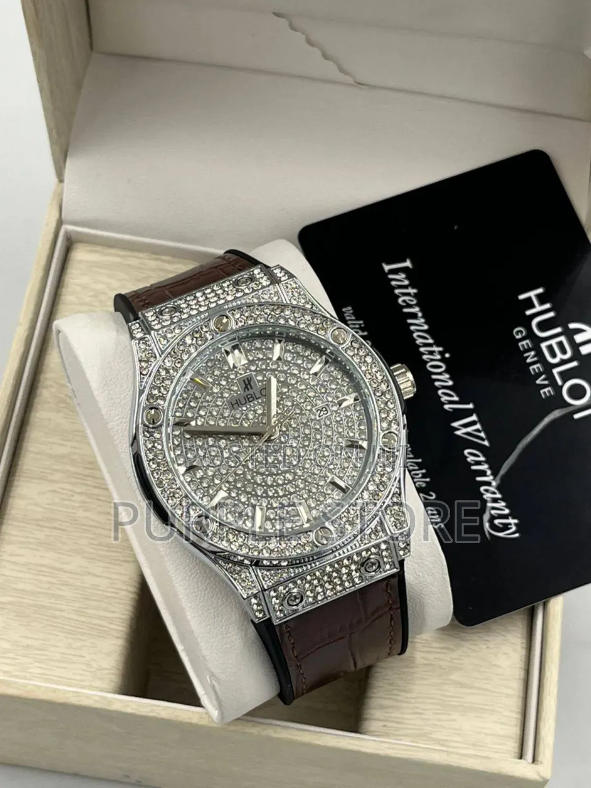 Hublot Full Iced Dial Wristwatch
