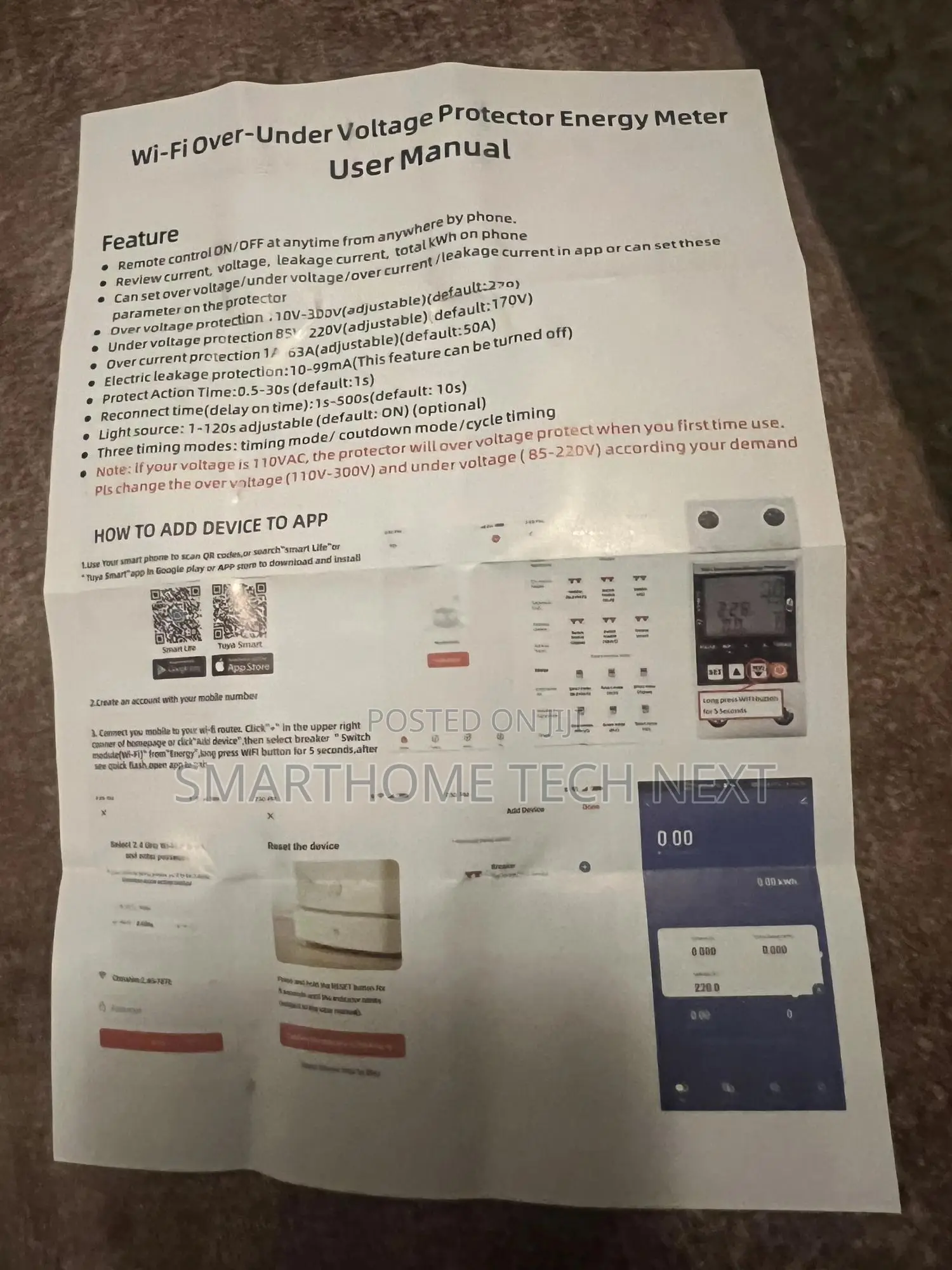 Tuya Wifi 63a Smart Circuit Breaker With Energy Monitoring