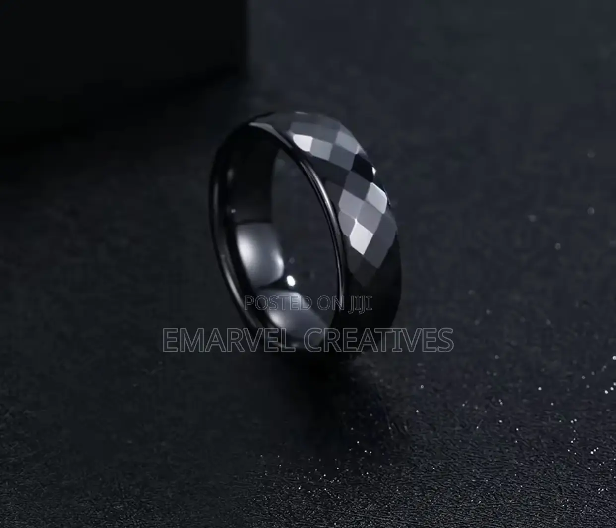 6mm Black Ceramic Wedding Ring, Couple Rings For Women Men