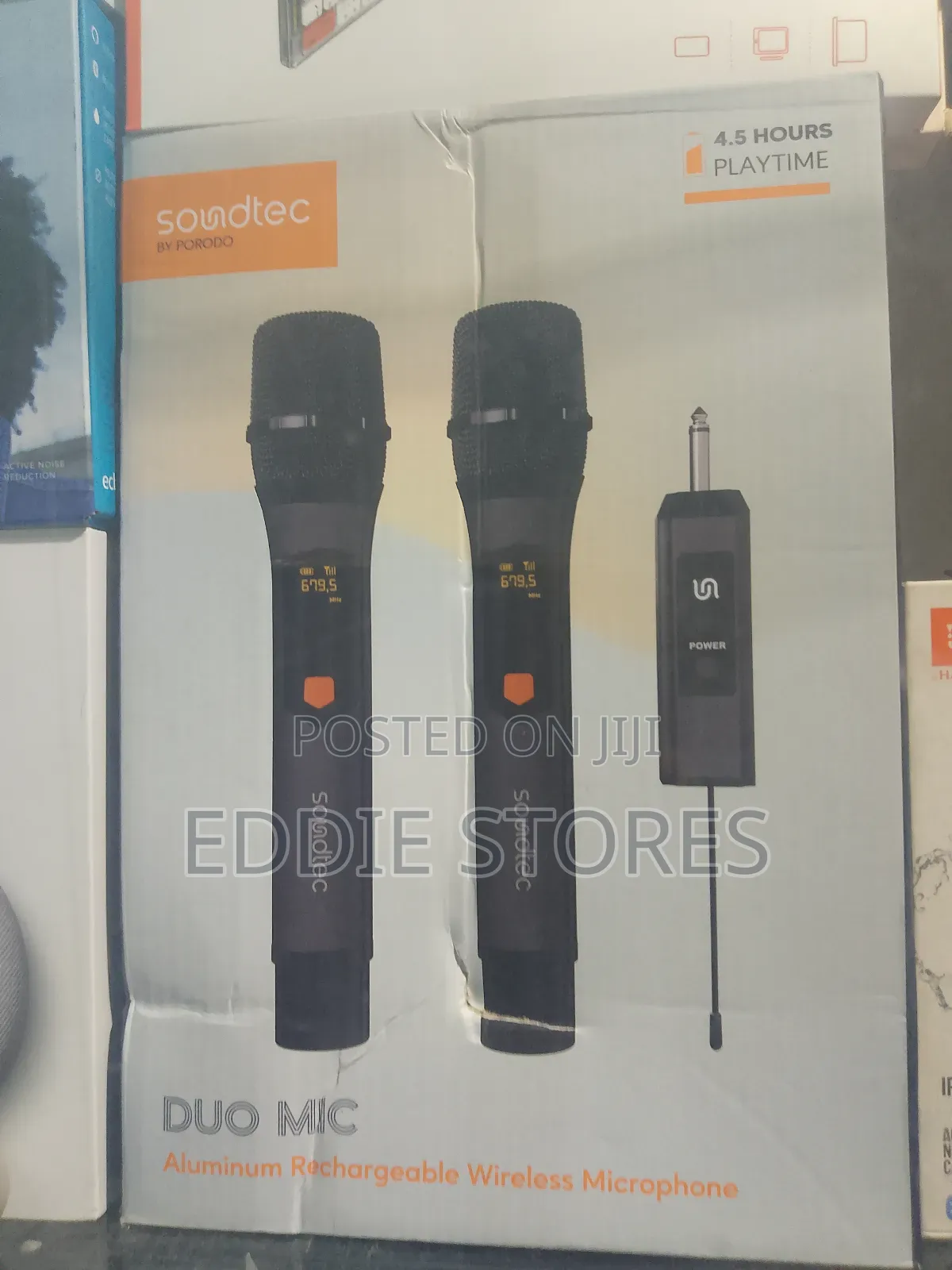 Porodo Soundtec Duo Mic Aluminum Rechargeable Wireless Microphone