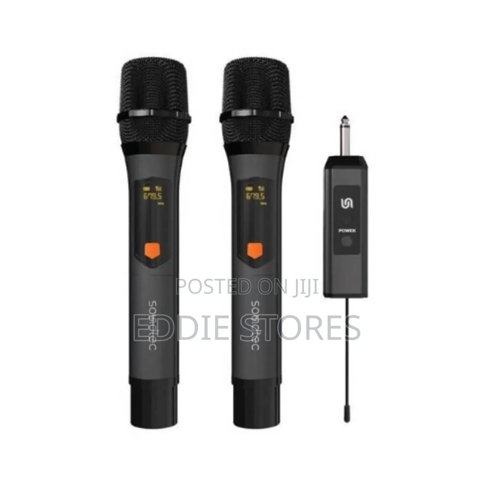 Porodo Soundtec Duo Mic Aluminum Rechargeable Wireless Microphone