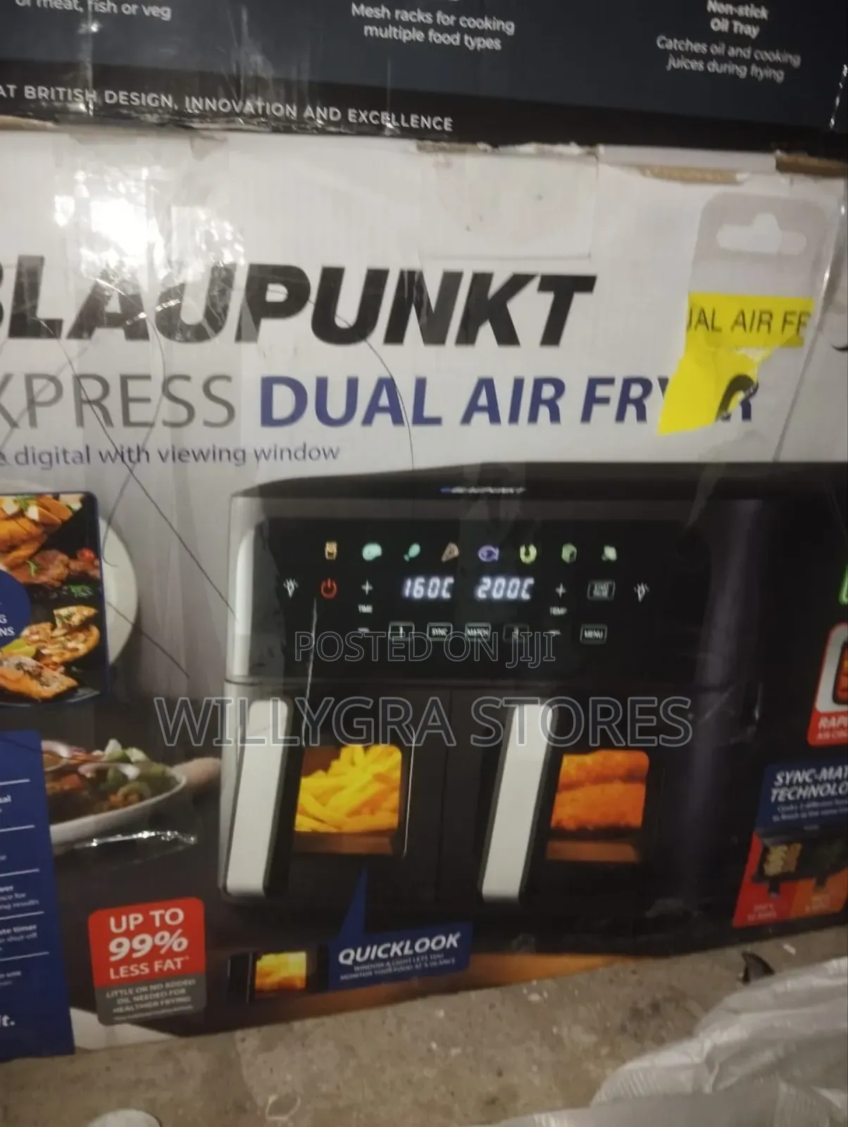 Blaupunkt Express Dual Air Fryer With Viewing Window