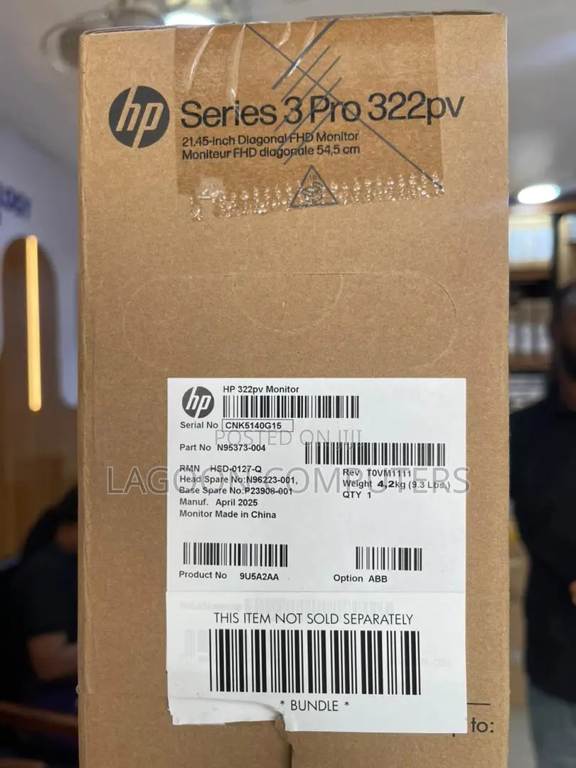 Hp Series 3 Pro 322pv (21.45 Inch) Full Hd Monitor*