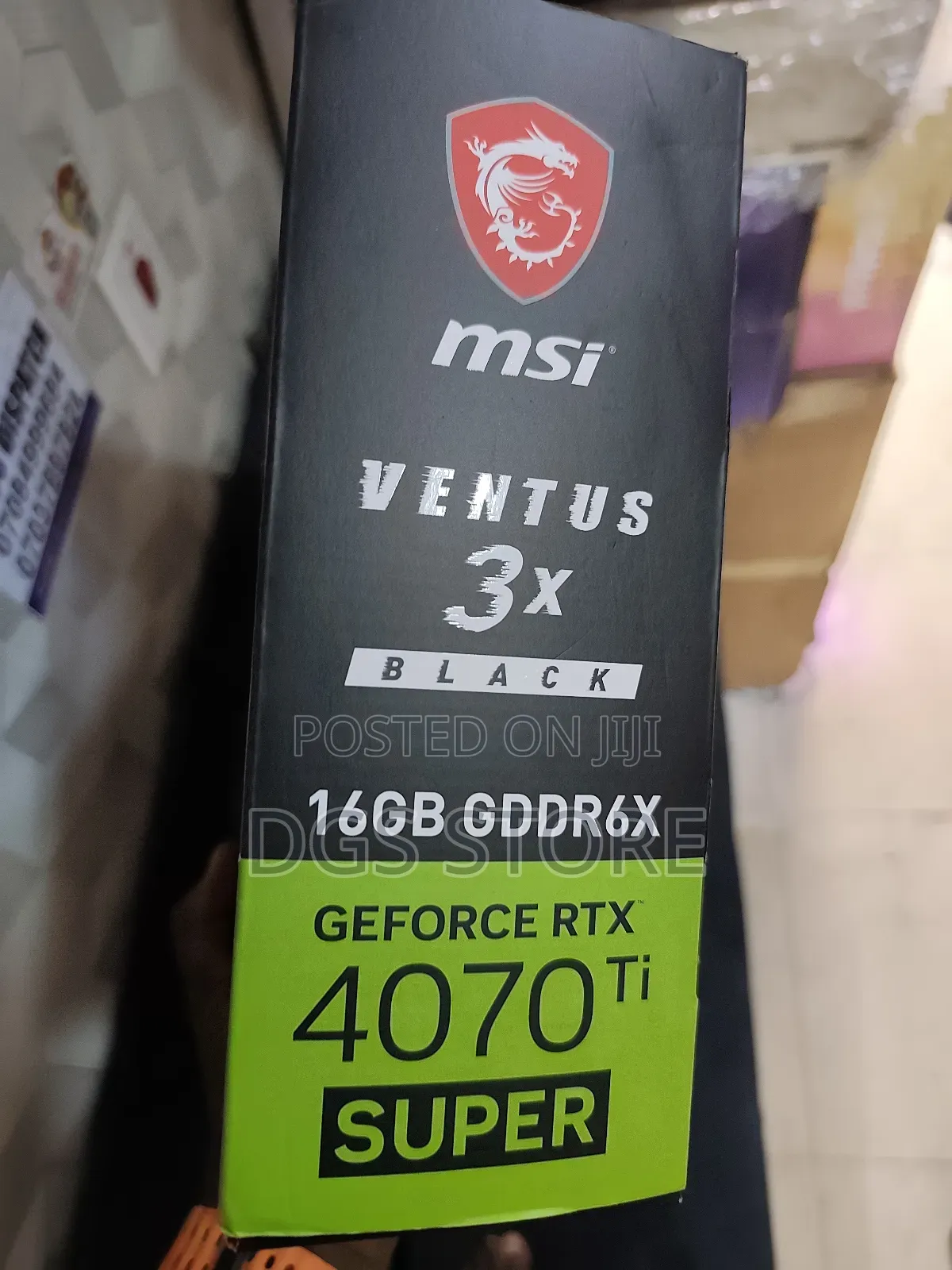 Msi Nvidia Ventus 3x Black Geforce Rtx 4070 Ti Super 16gb Gddr6xmemory