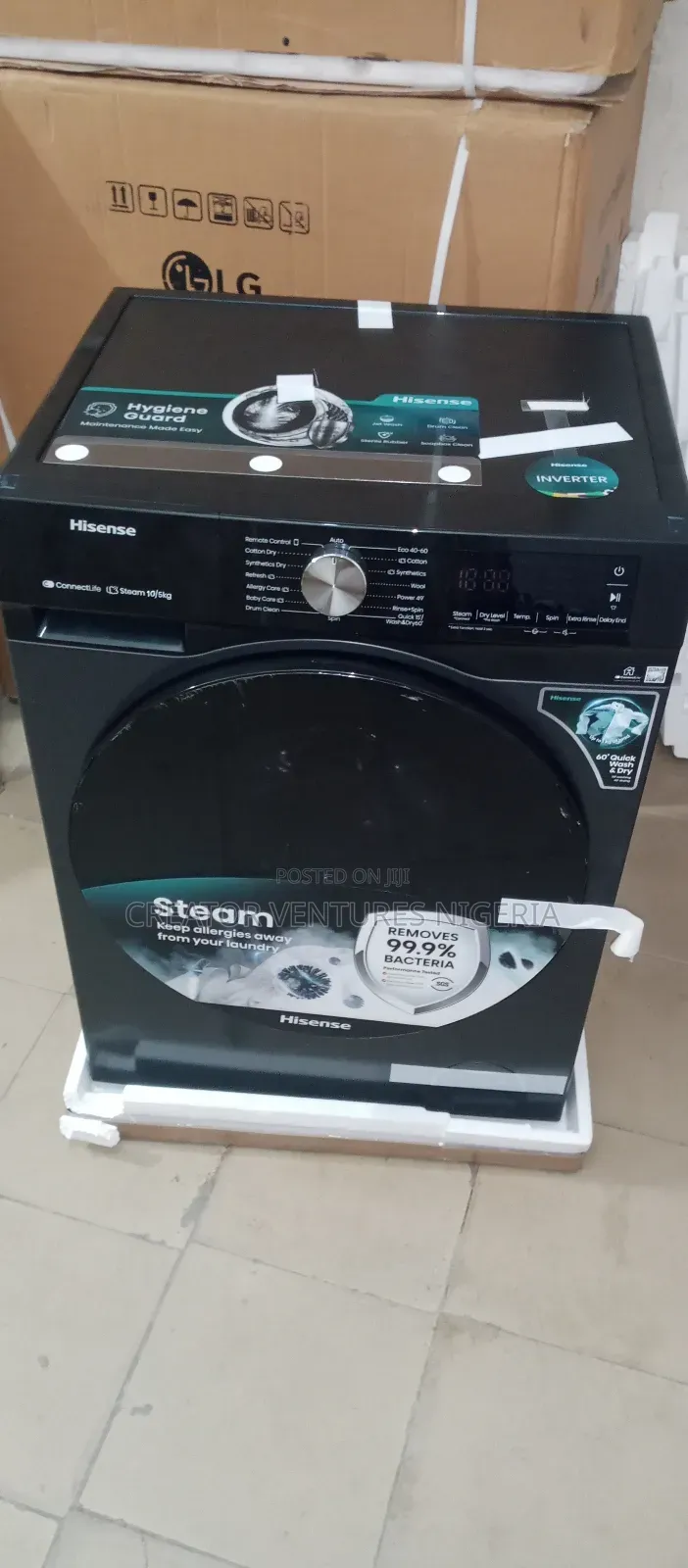 Hisence Inverter Wash Dry 10/5kg Front Loader Full Automatic Machine