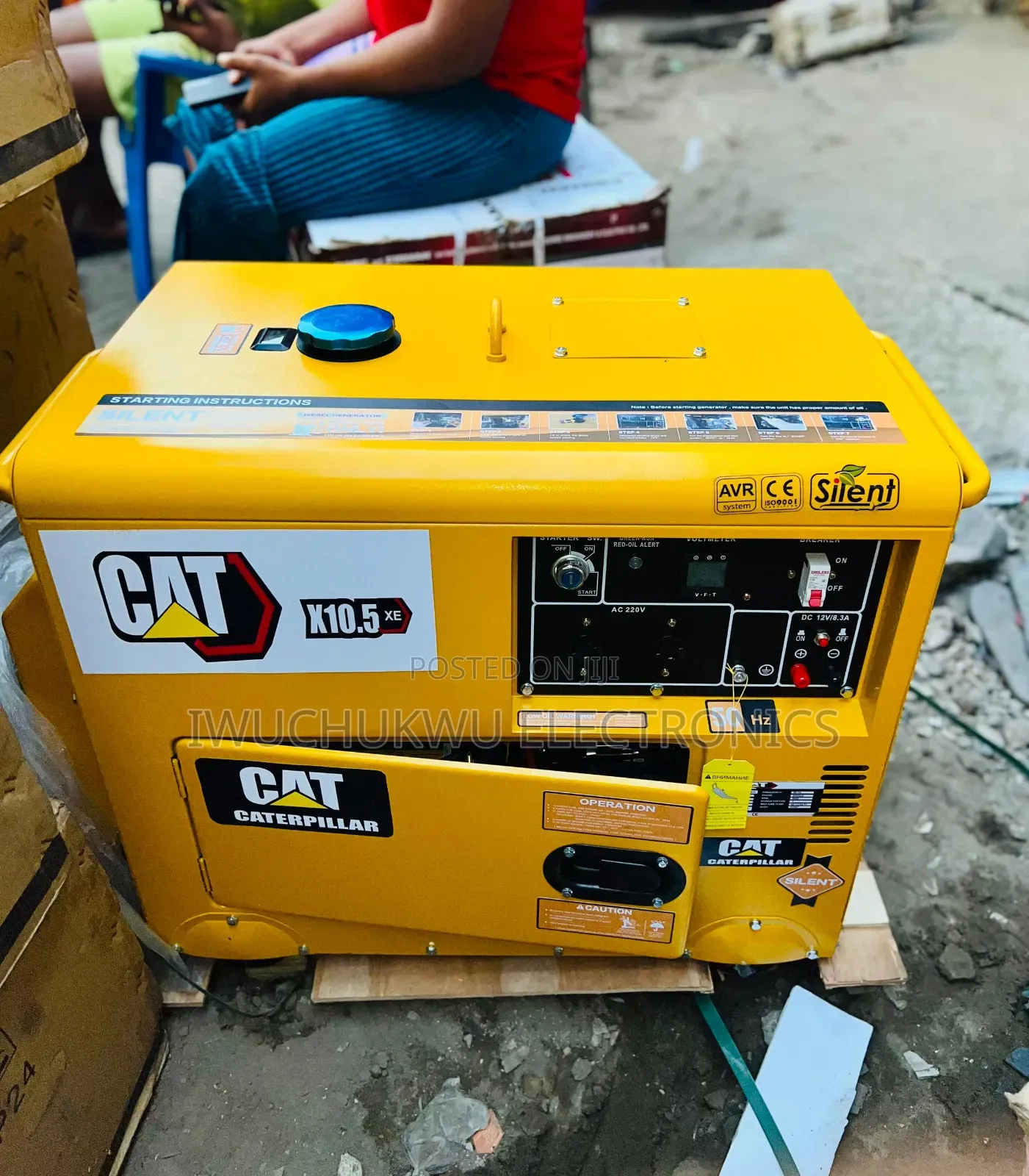 10/10.5kva Cat Diesel Soundproof Generator {Free Installation}