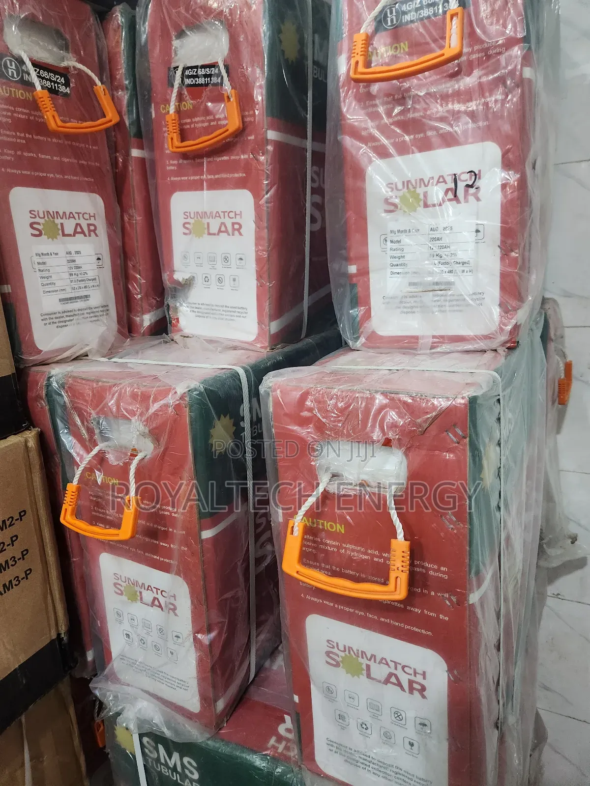 Sunmatch 220ah Tubular Battery 12v
