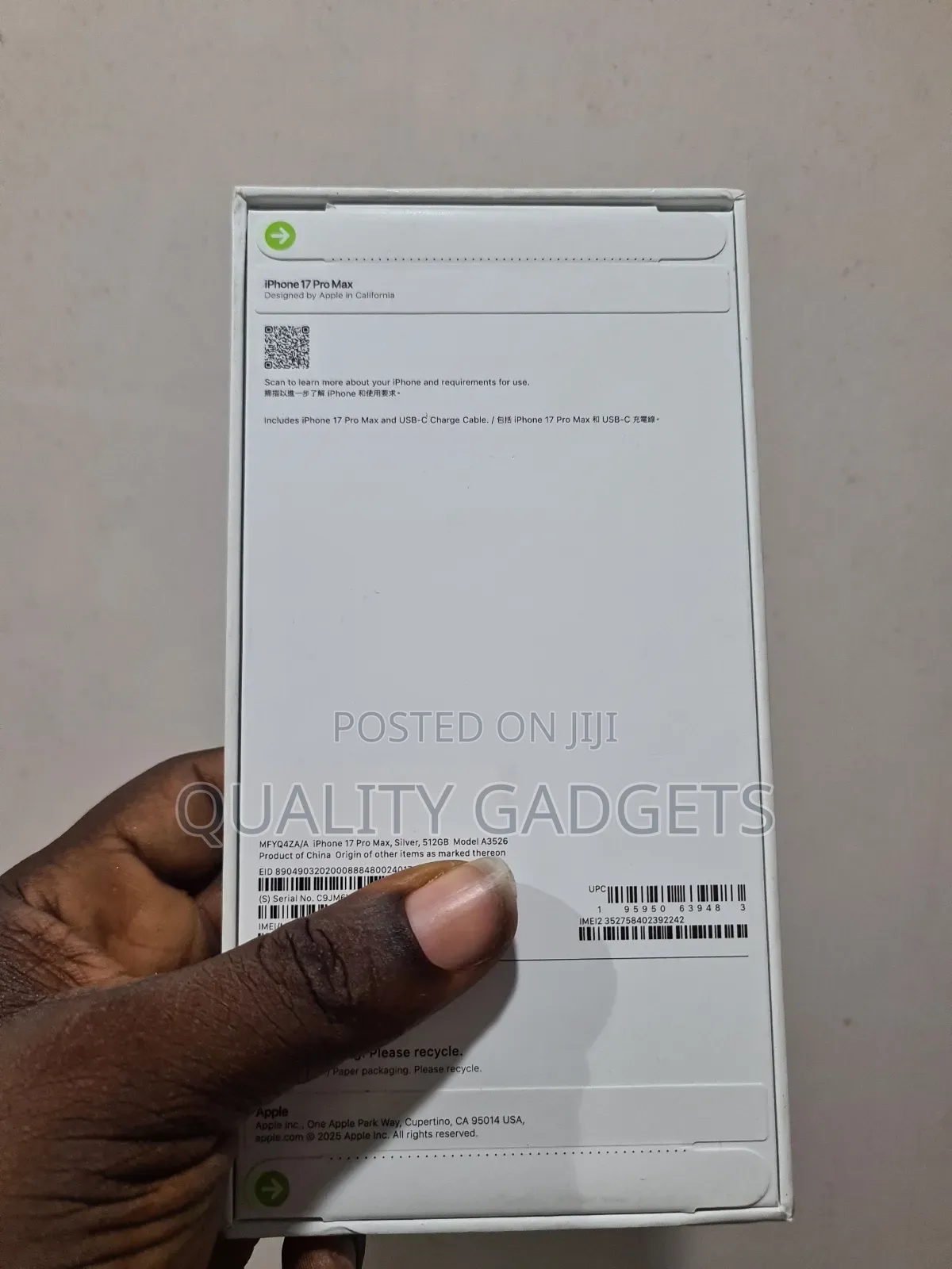 New Apple iPhone 17 Pro Max 512 GB Silver