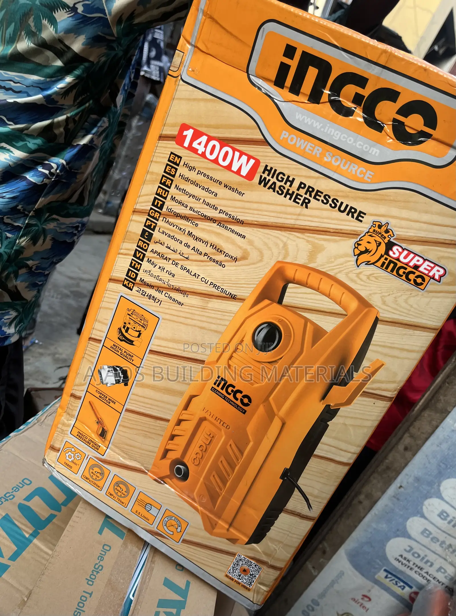 1400w High Pressure Washer
