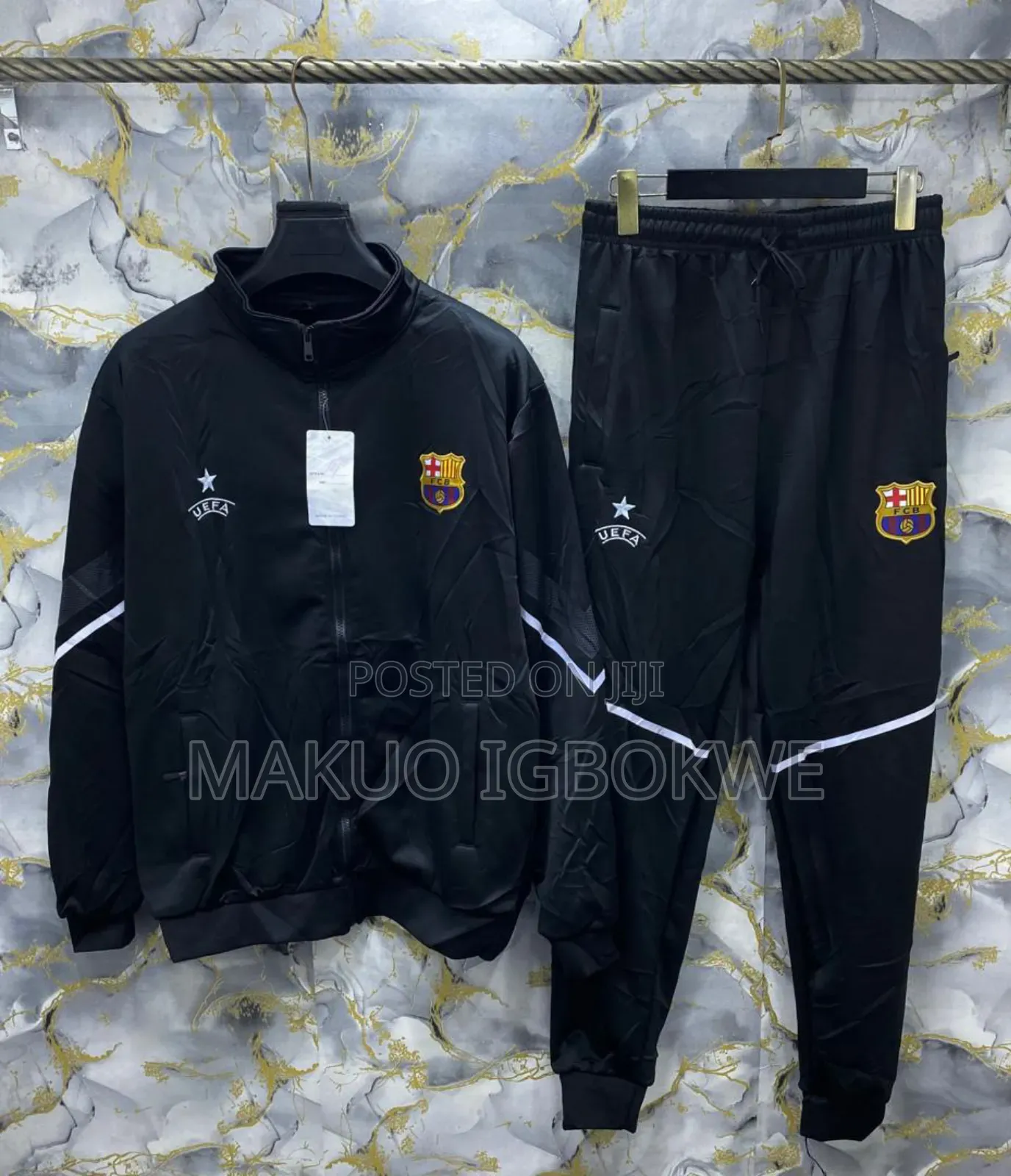 Barcelona Tracksuit Complete [Located in Onitsha Deliver Nationwide