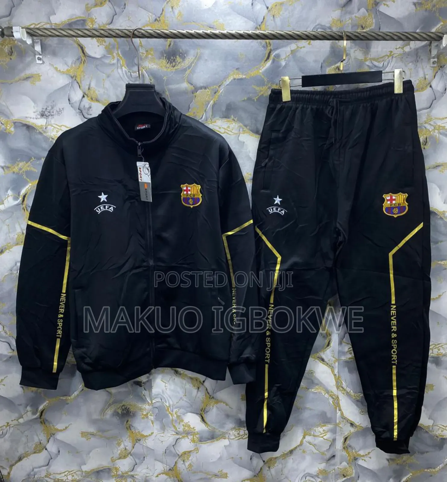 Barcelona Tracksuit Complete [Located in Onitsha Deliver Nationwide