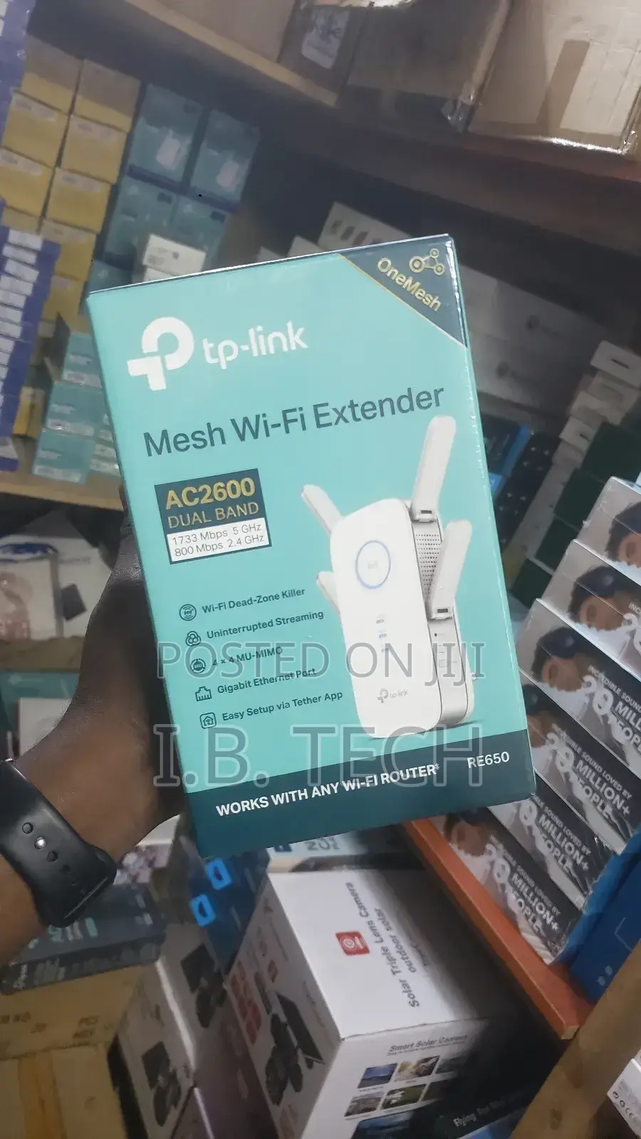 Tp-Link Re650 Mesh Wi-Fi Extender Ac2600 Dual Band