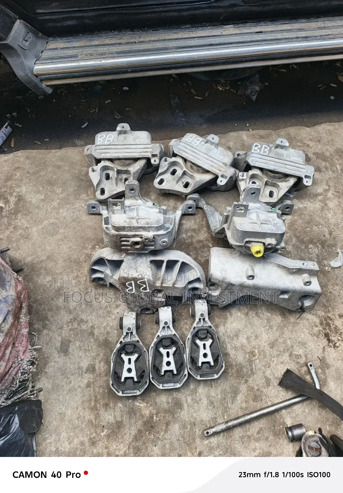 Complete Engine Setting Front and the Beam Bone for GLB