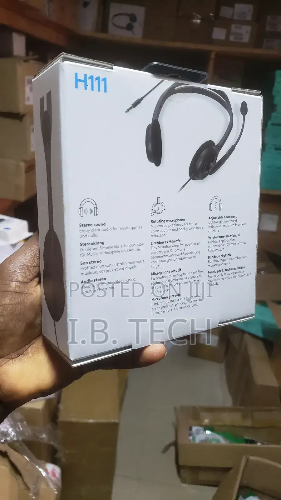 Logitech H111 3.5mm Stereo Auxiliary Wired Headset