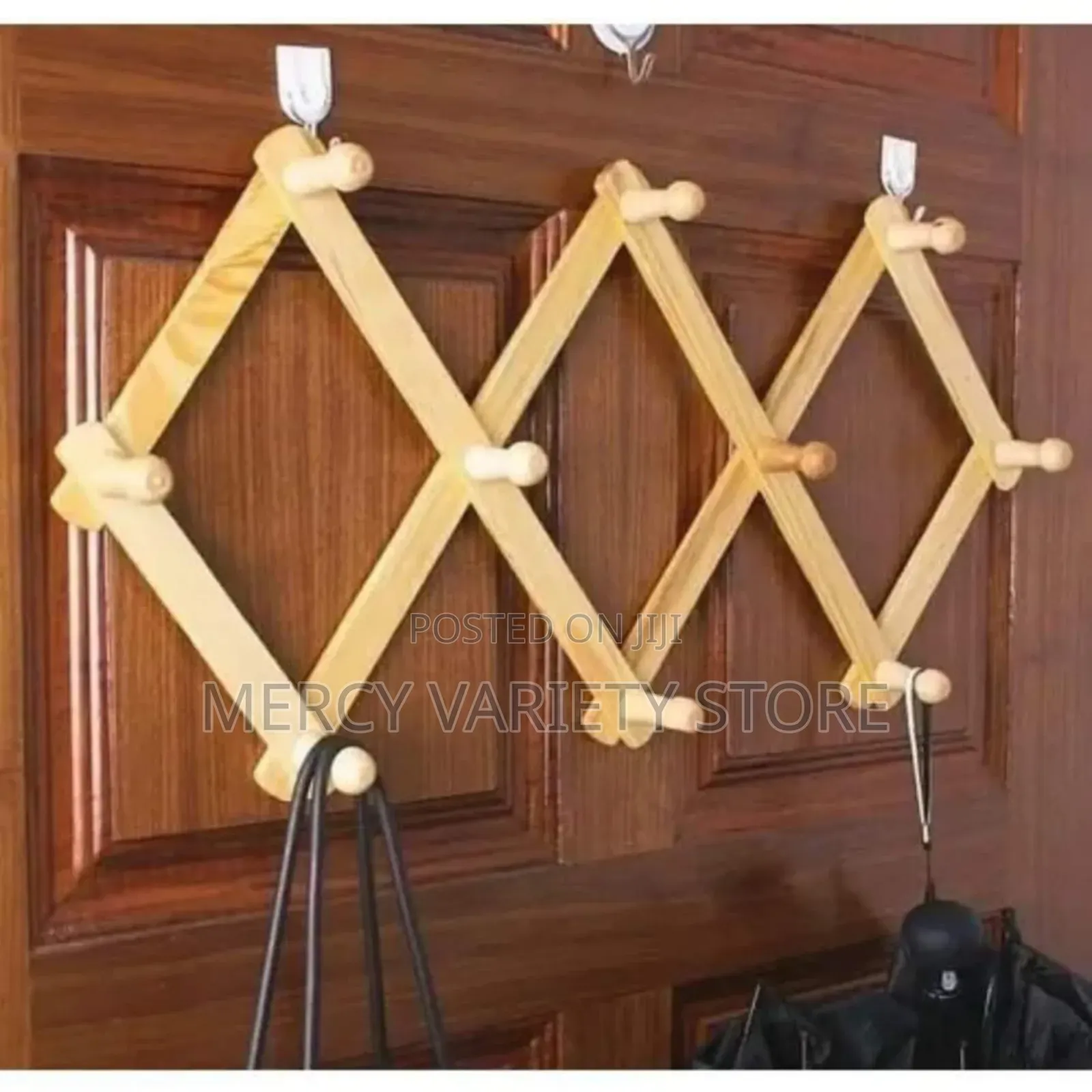 Wooden Bag Rack