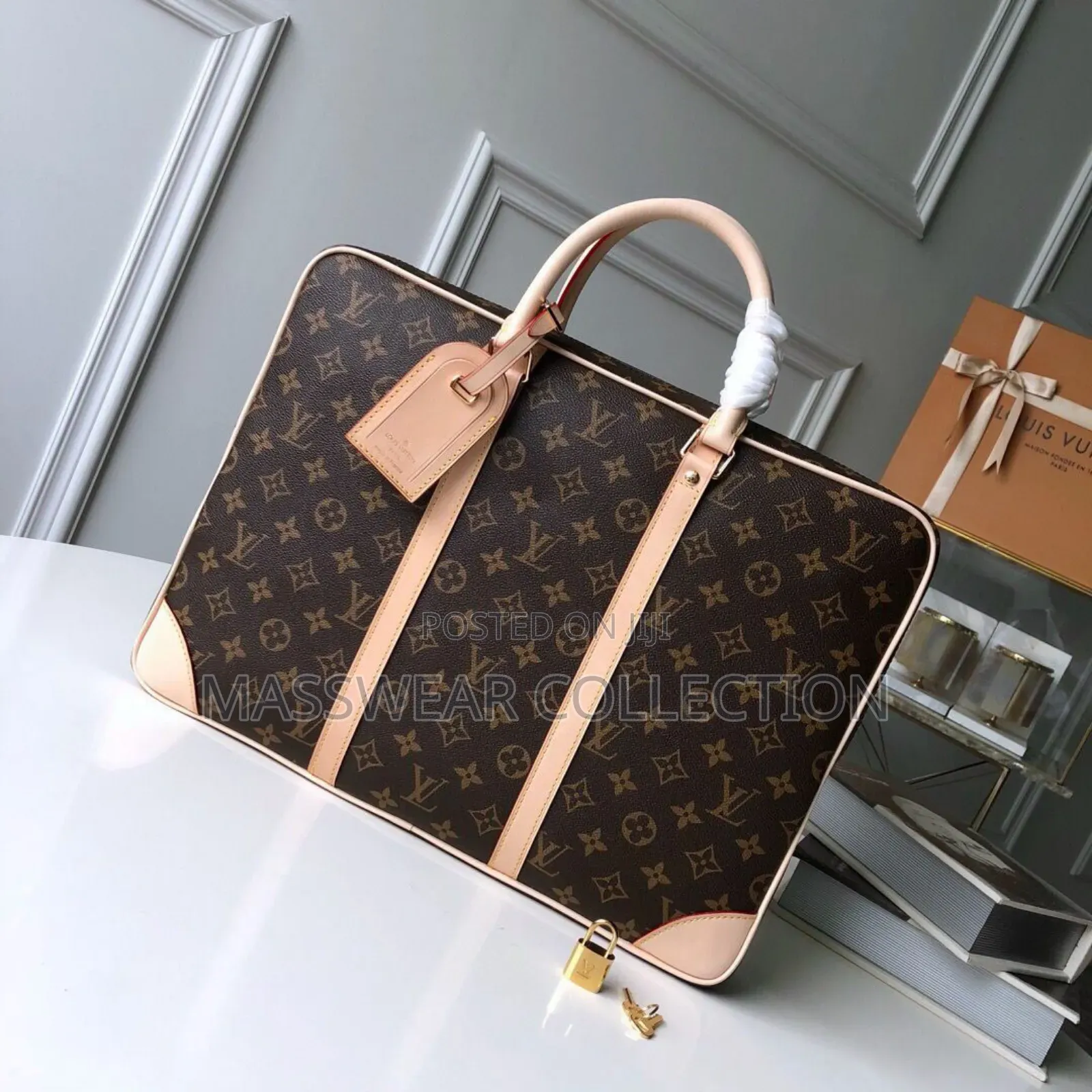 Leather Laptop/File Bag