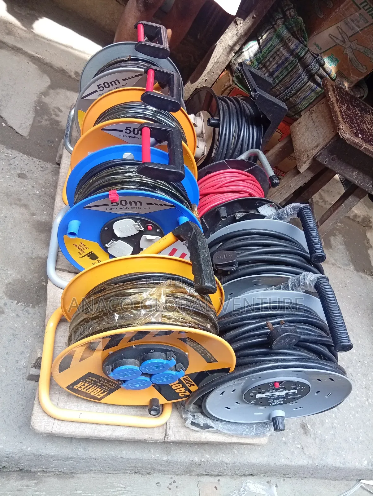 Industrial Extension Cable With Socket 50m Length