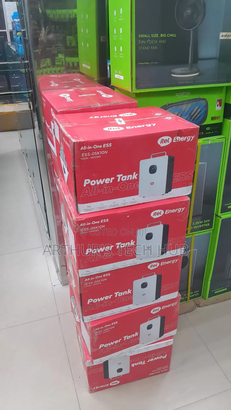 Itel 500w Solar Generator 1000wh Lithium Battery Iess-05k10n