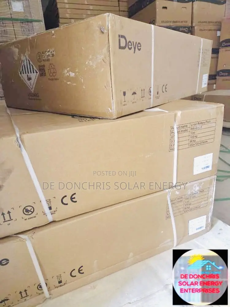 Original Deye 10.24kwh 51.2v 200ah Lithium Ion Battery