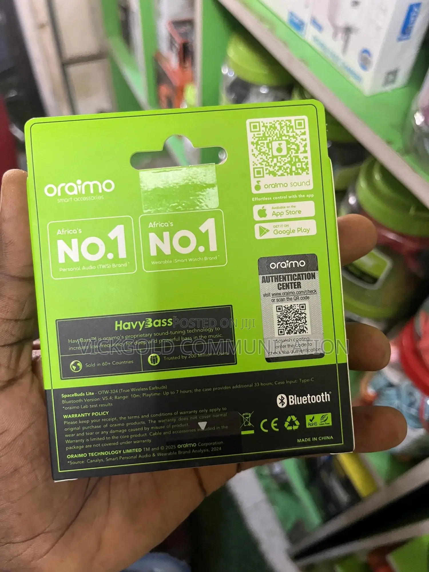 Oraimo Spacebuds Mic Environment Noise Cancellation