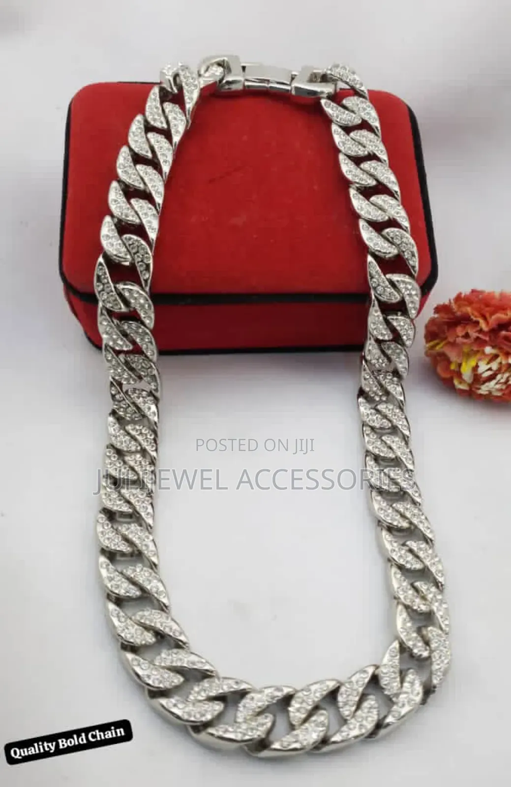 Men Set of Cuban Necklace and Chain