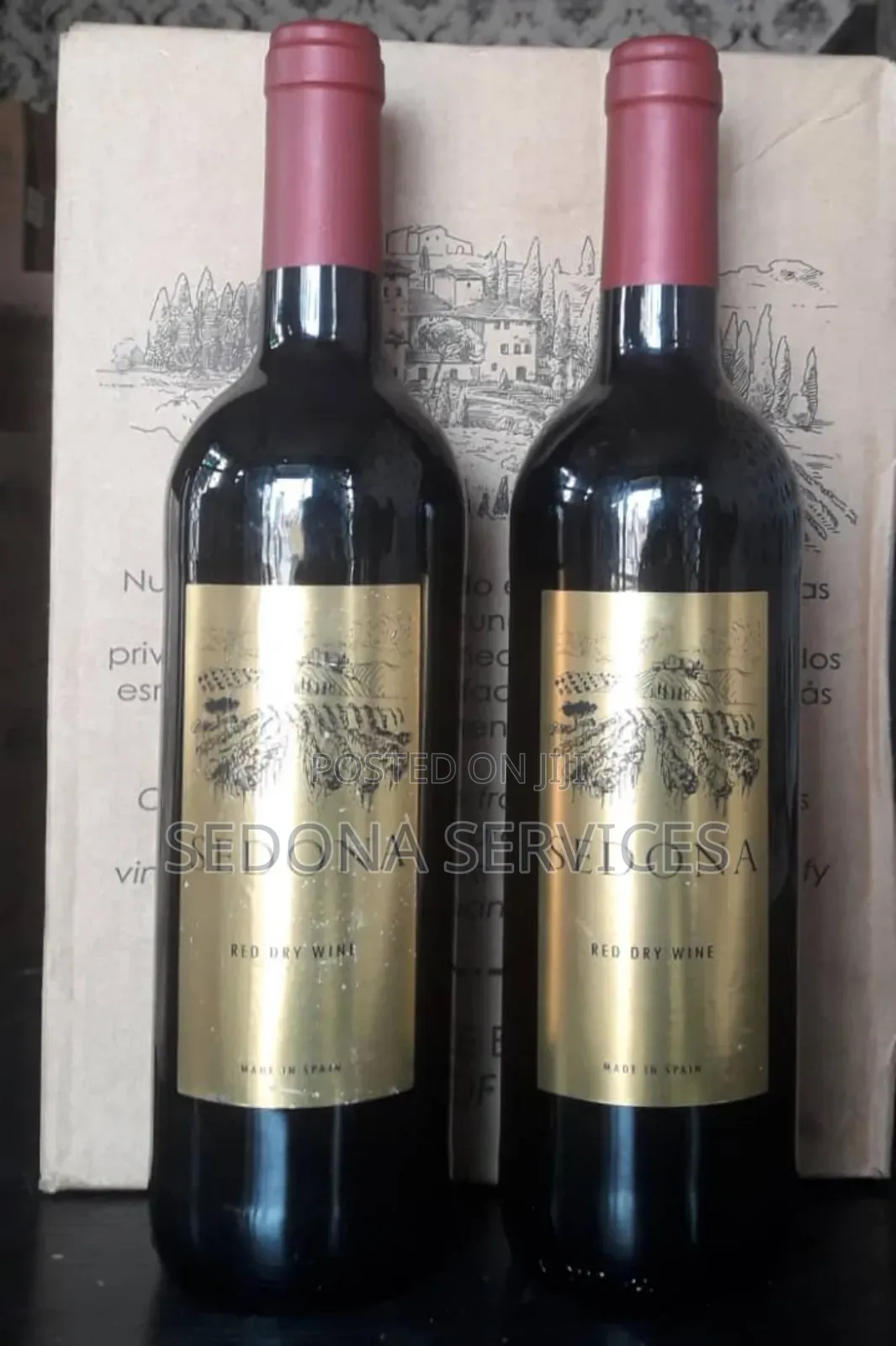 Sedona Dry Red Wine by 6 in a Carton From Spain