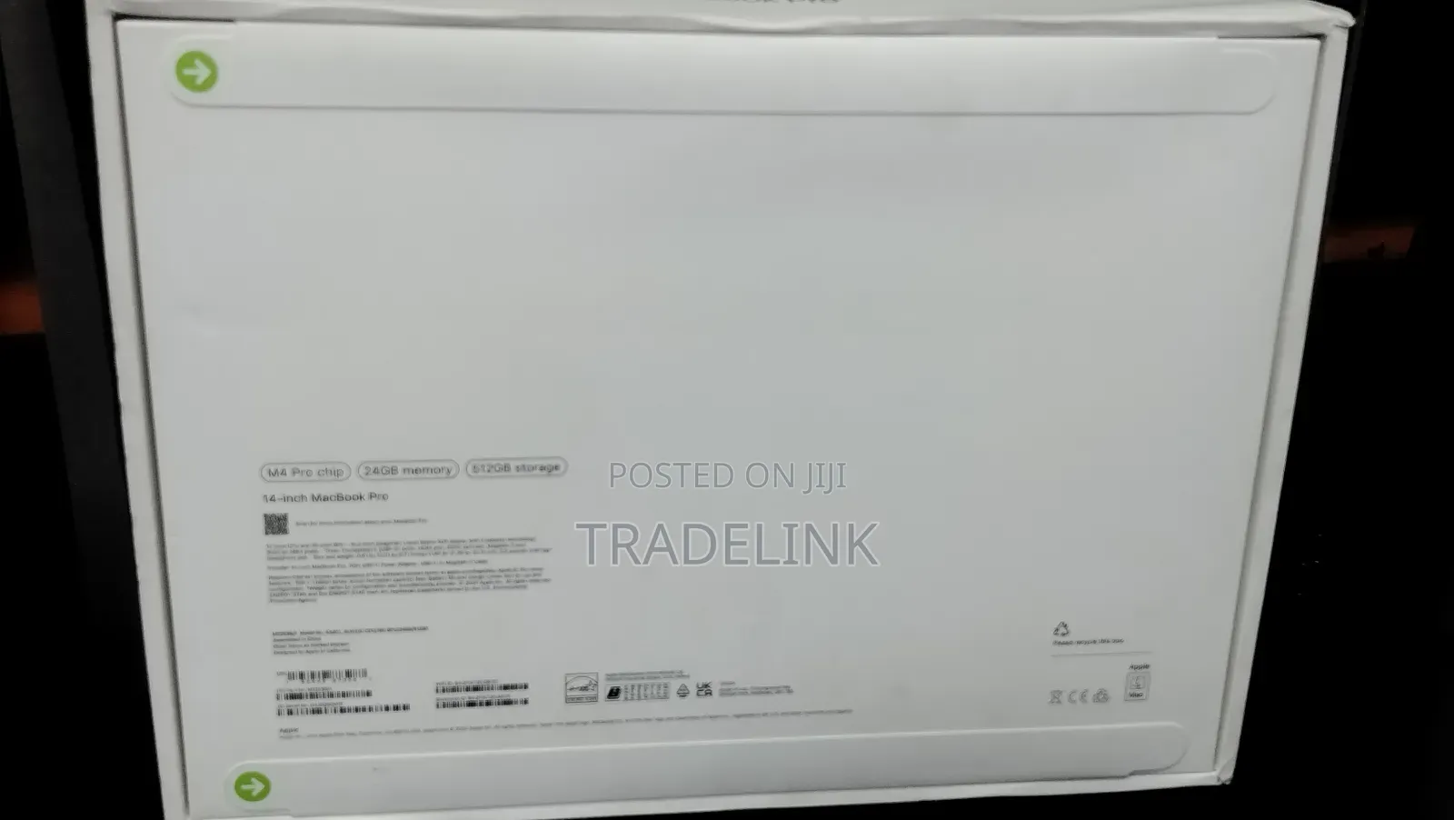 New Apple MacBook Pro 2024 M4 Pro 14-Inch 24GB Apple M4 Pro SSD 512GB
