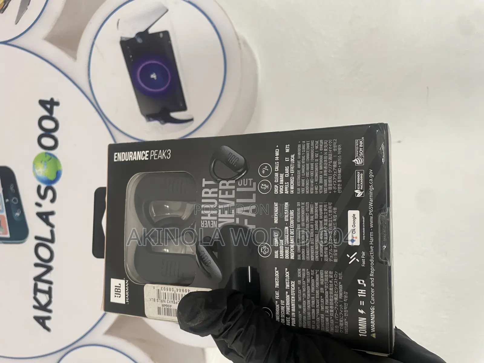 Brand New JBL Endurance Peak 3 Power Hook