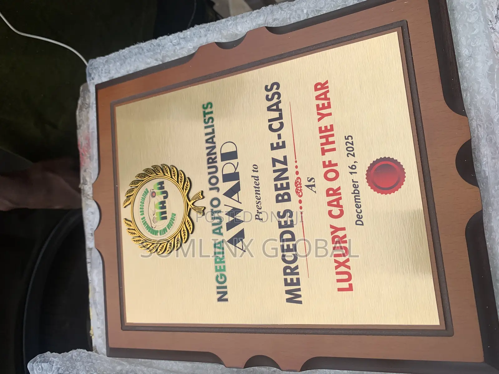 Foreign Wood Plaque Org. With Branding