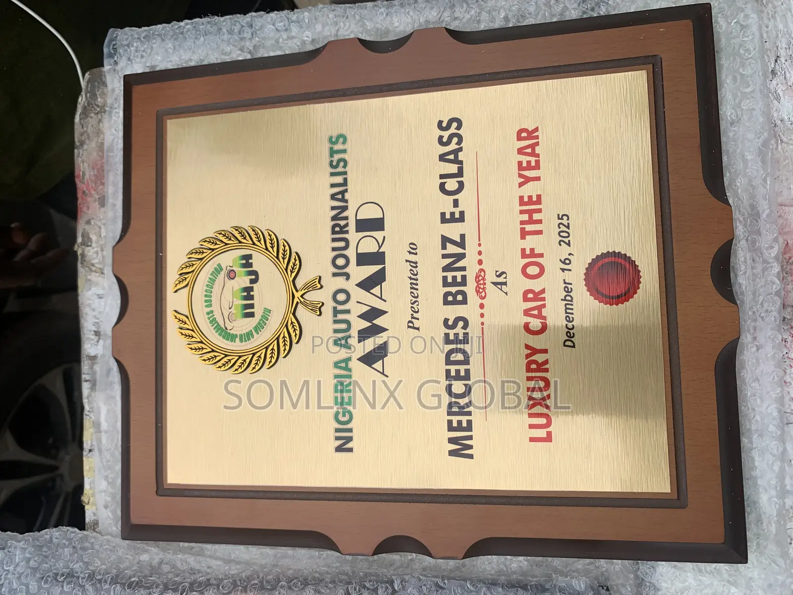 Foreign Wood Plaque Org. With Branding
