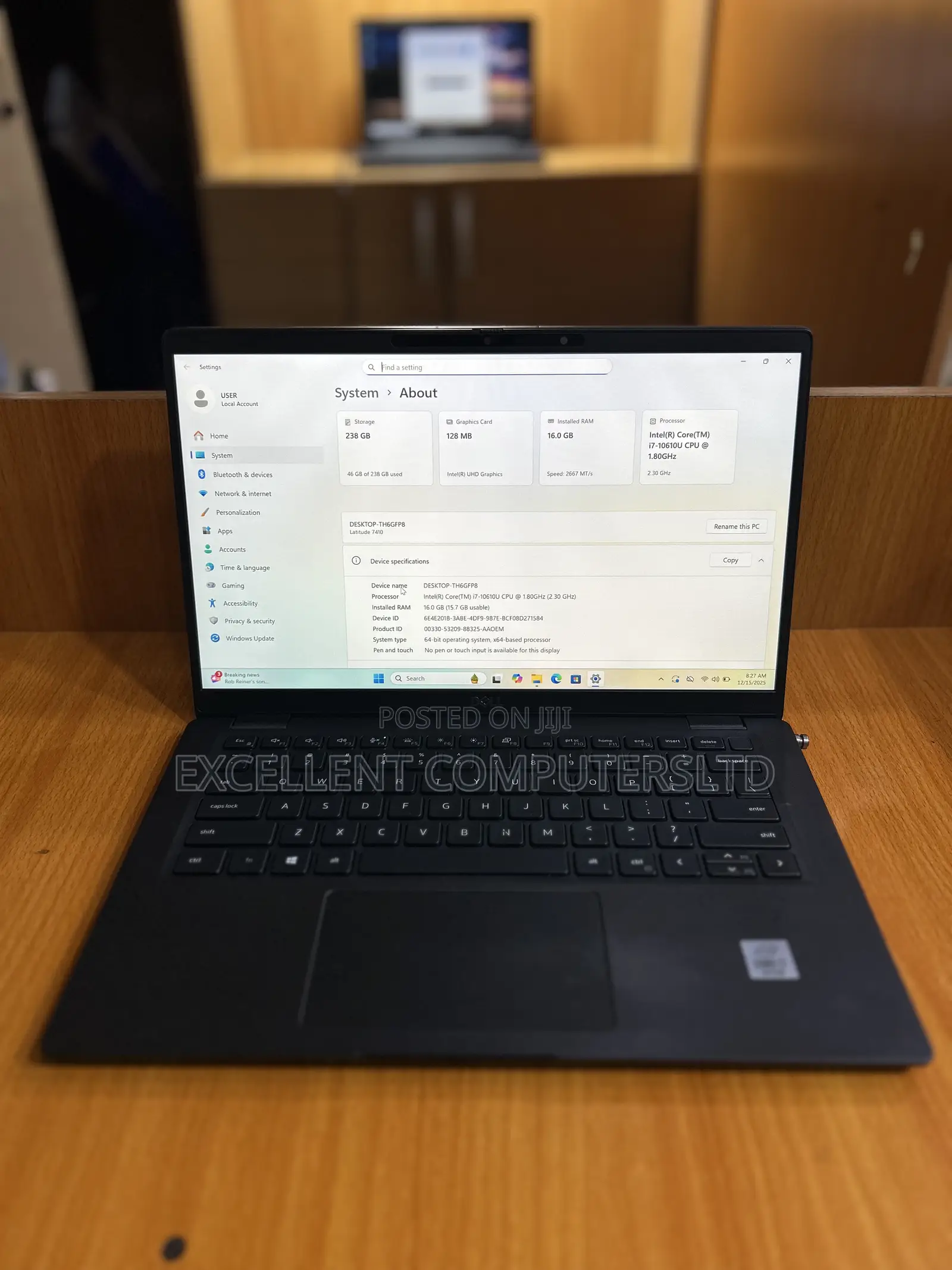 Laptop Dell Latitude 7410 16GB Intel Core i7 SSD 256GB