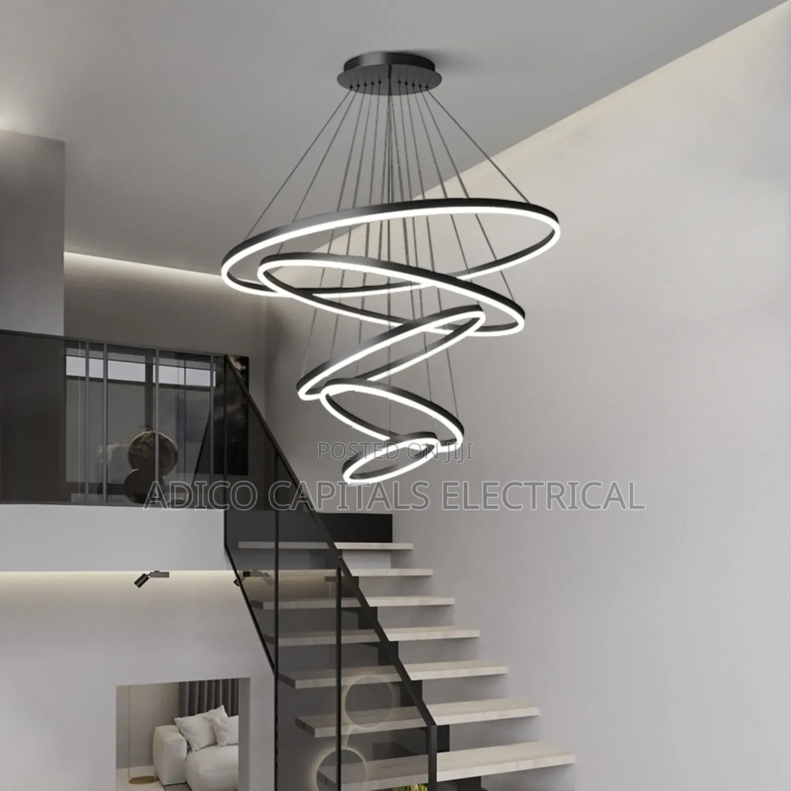 Ring Drop Staircase/Living Room Chandalier