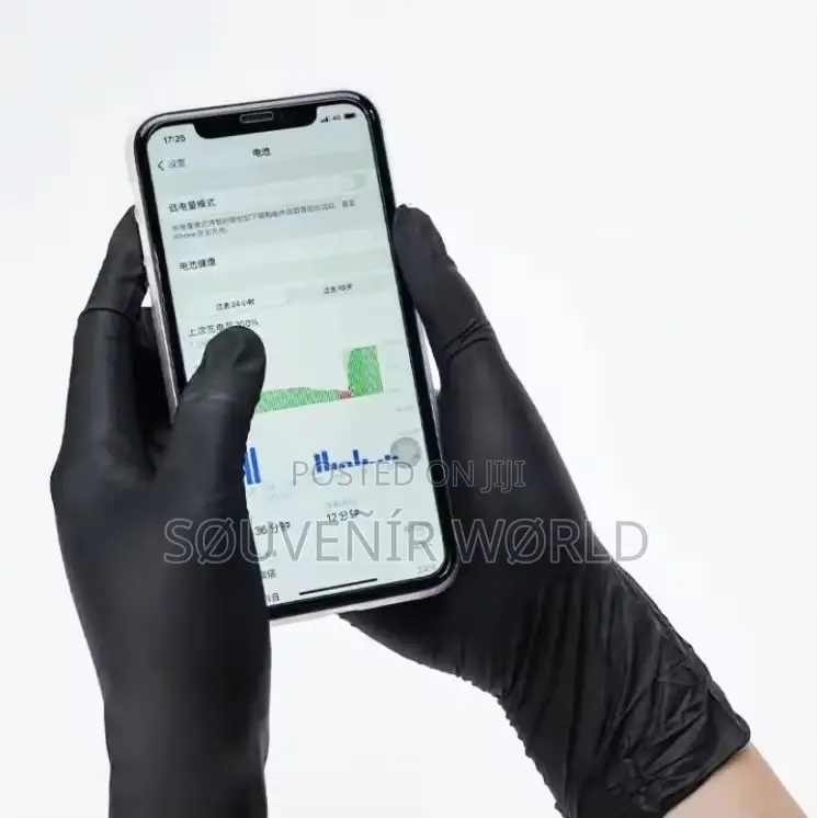 Ultraguard Black Latex Gloves – Powder-Free, Non-Slip
