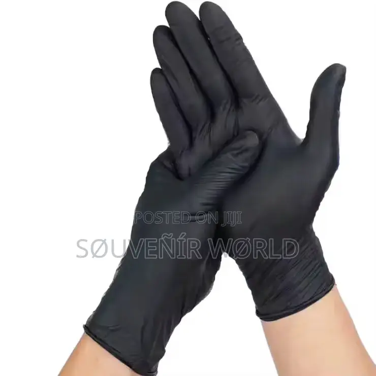 Ultraguard Black Latex Gloves – Powder-Free, Non-Slip