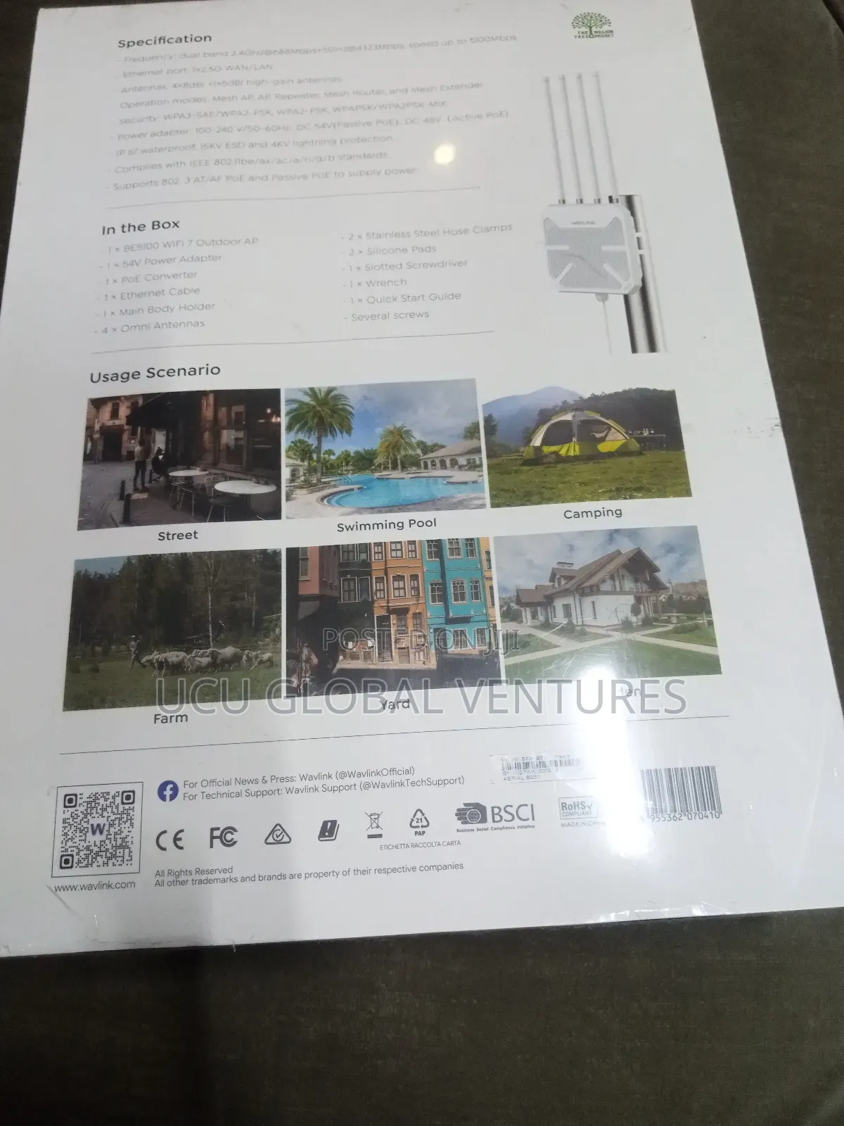 Wavlink Be5100 Wi-Fi 7 Outdoor Ap