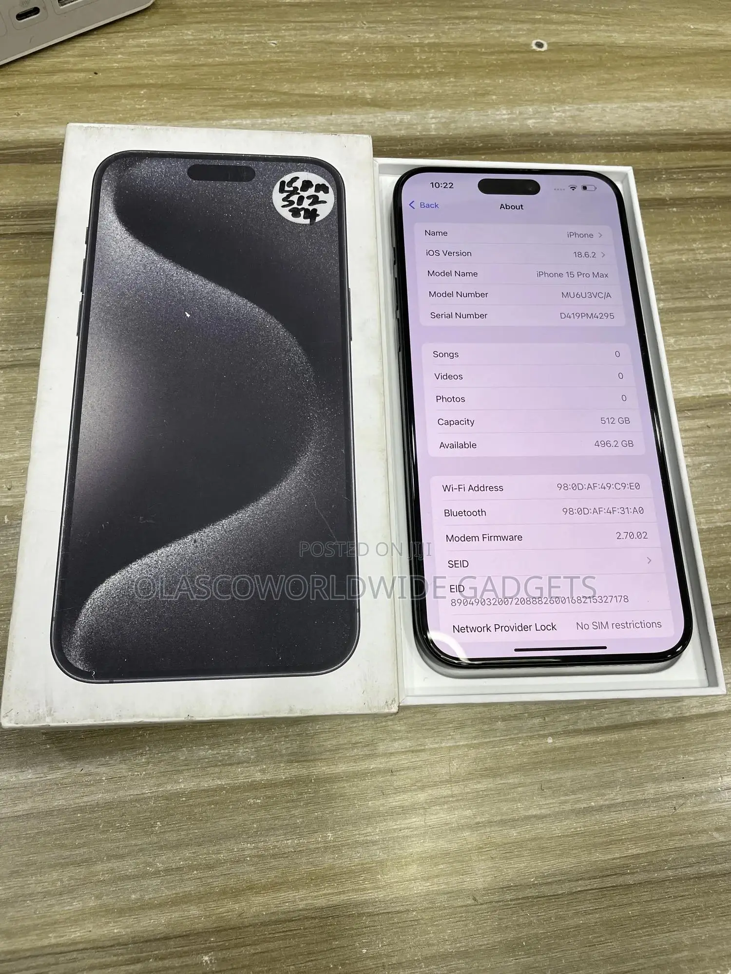 Apple iPhone 15 Pro Max 512 GB Black