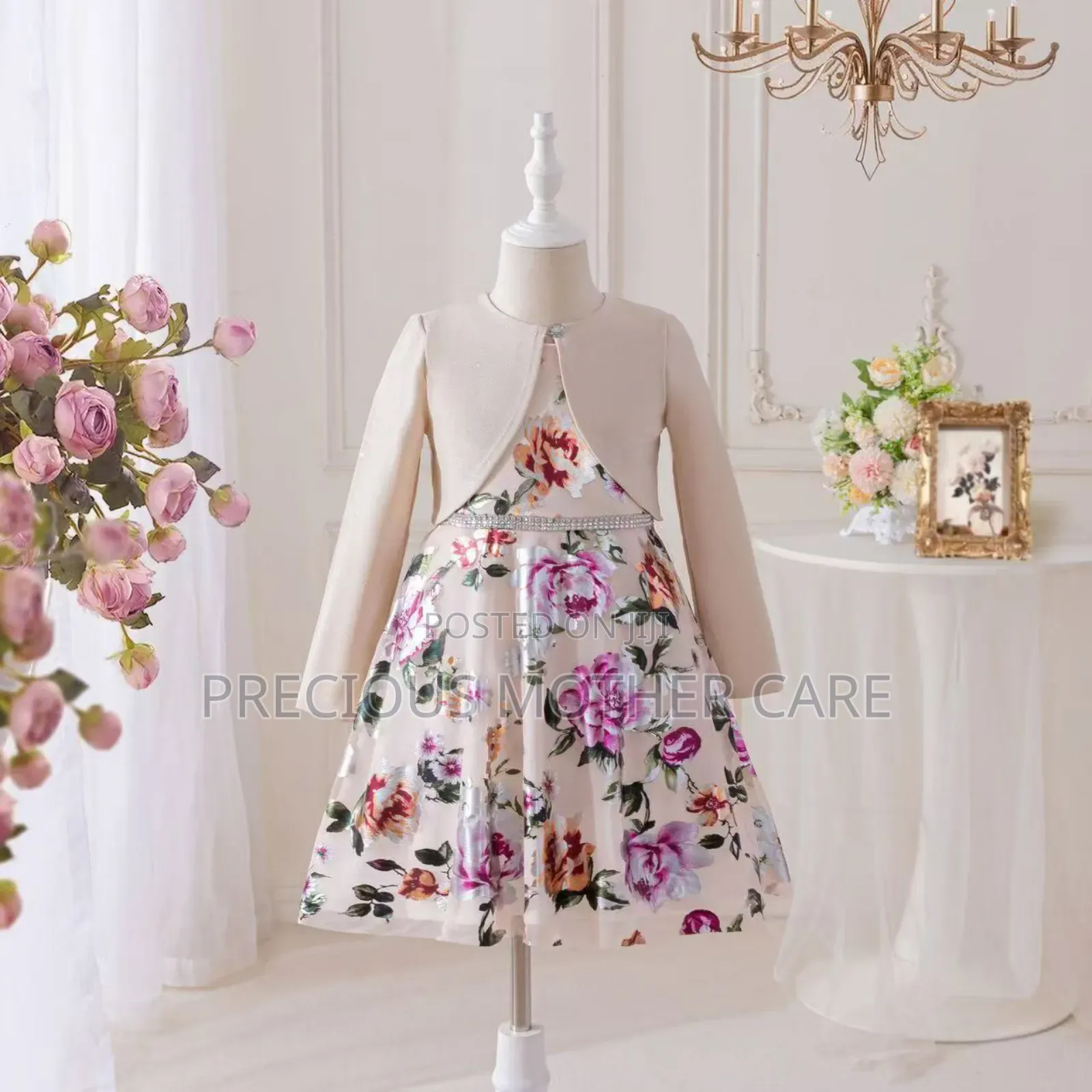 Girl Gown With Jacket 2 Pics